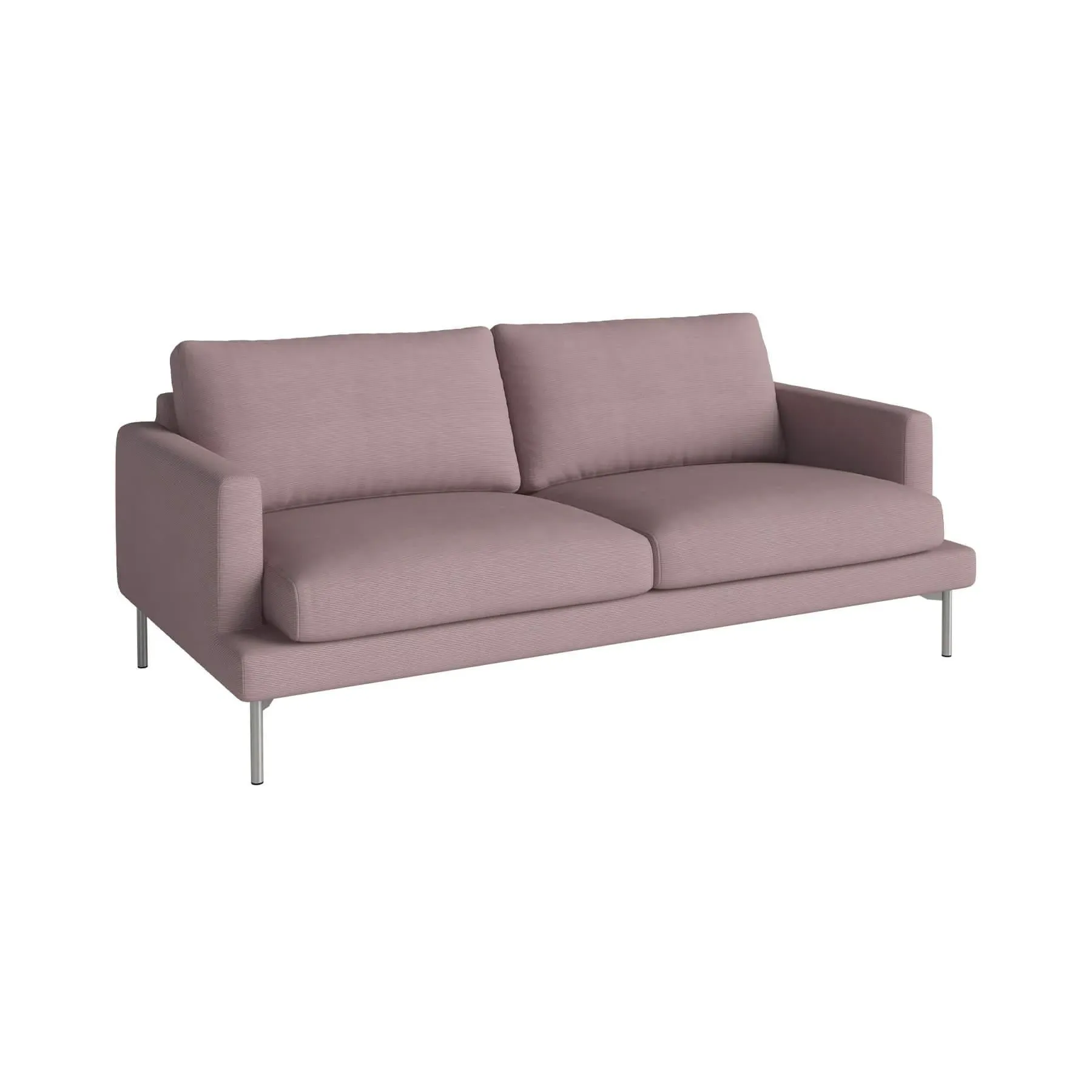 2.5-Seater Sofa with Removable Covers - Pink
