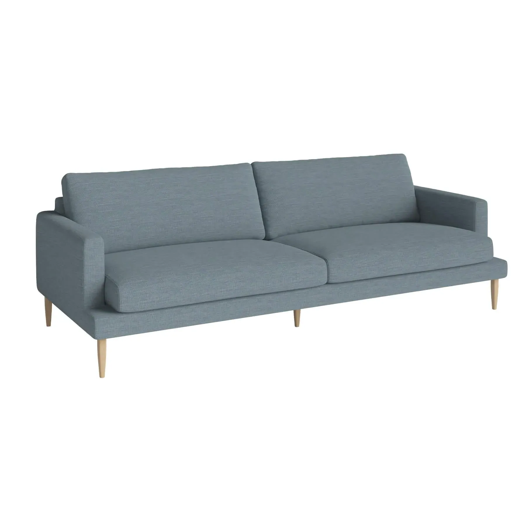 3-Seater Sofa with Removable Covers - Blue