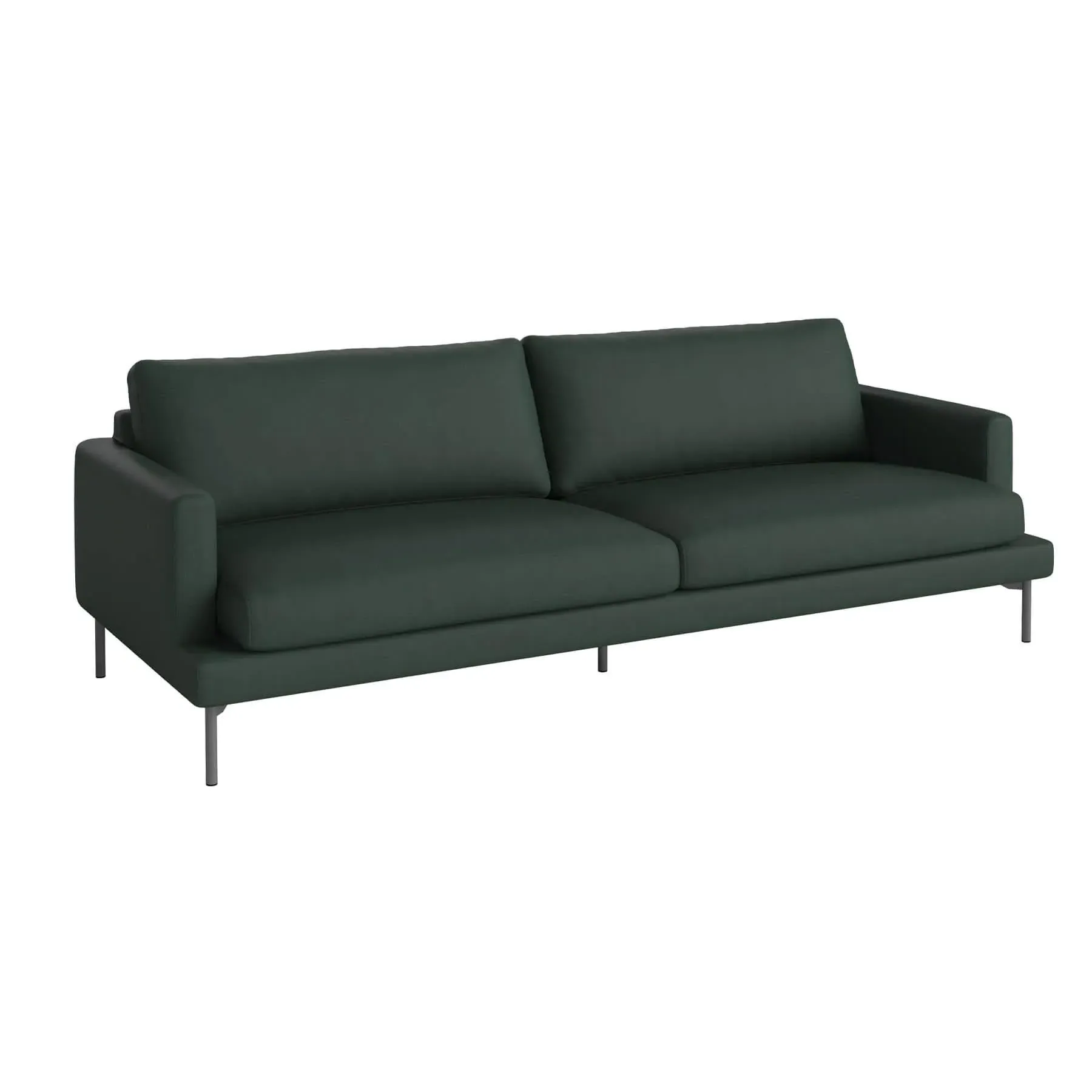3-Seater Sofa with Removable Covers - Green