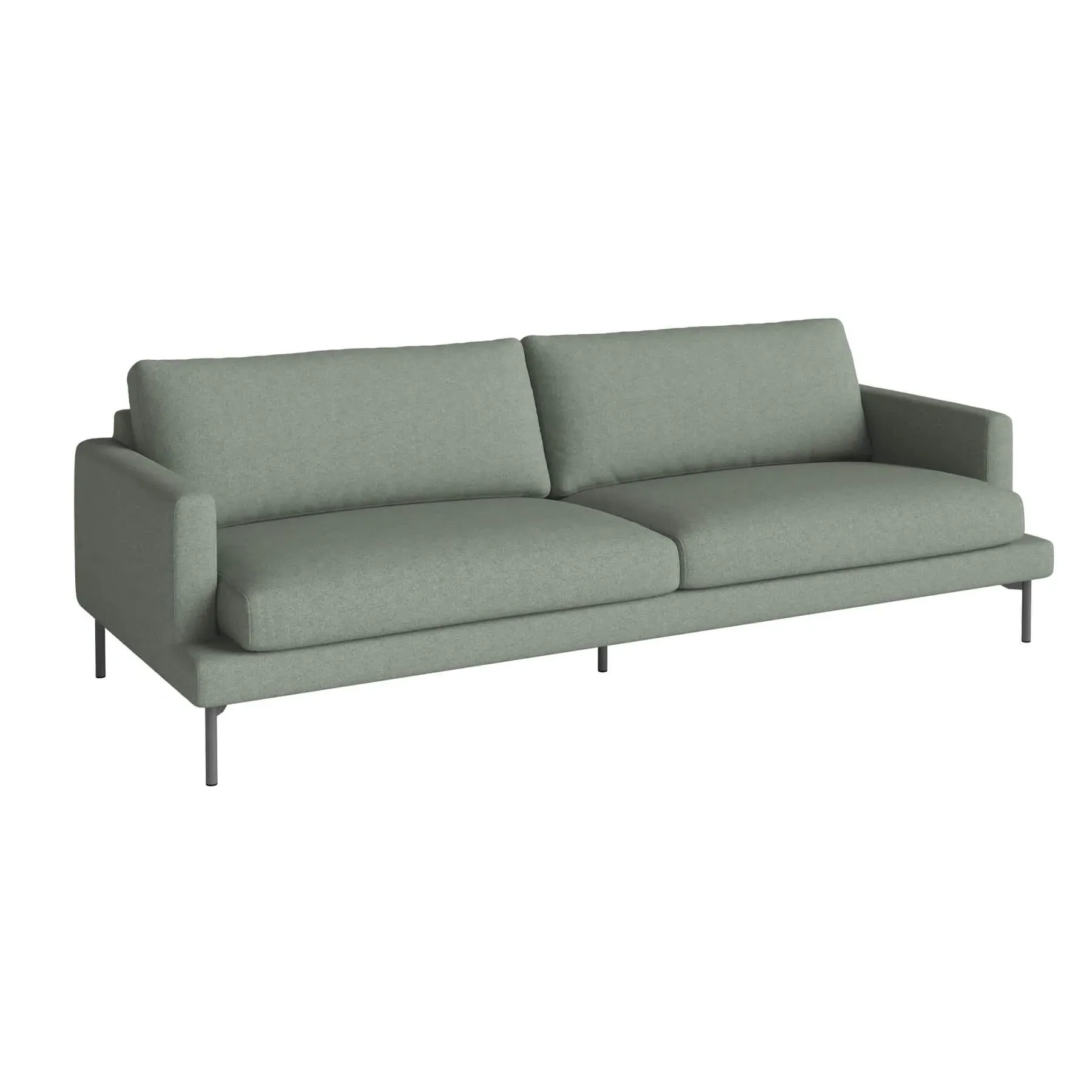 3-Seater Sofa with Removable Covers - Green