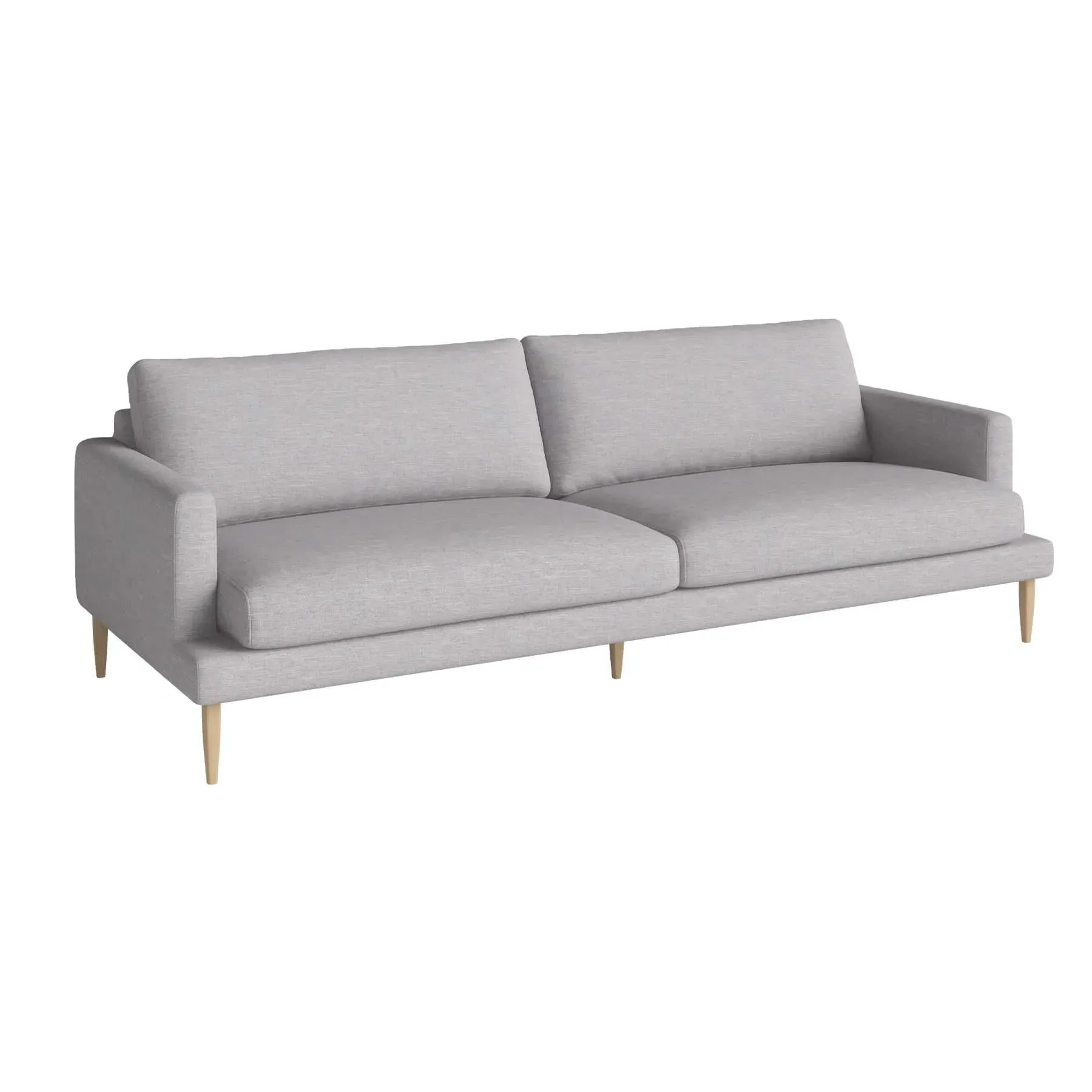3-Seater Sofa with Removable Covers - Light Grey
