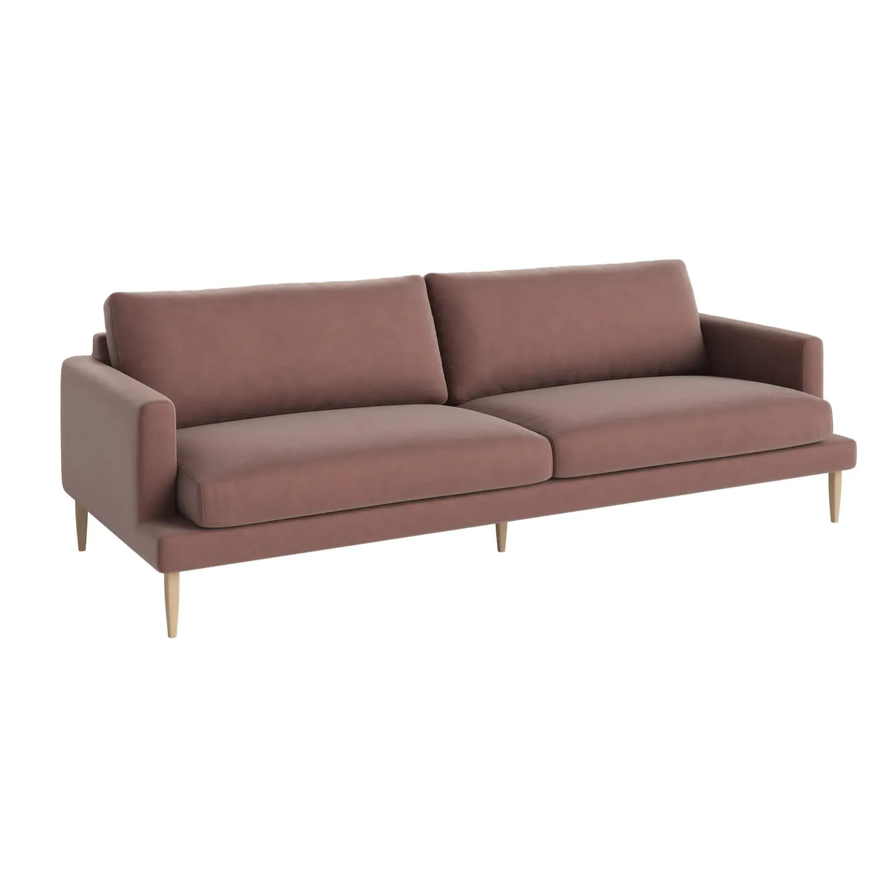 3-Seater Sofa with Removable Covers - Pink