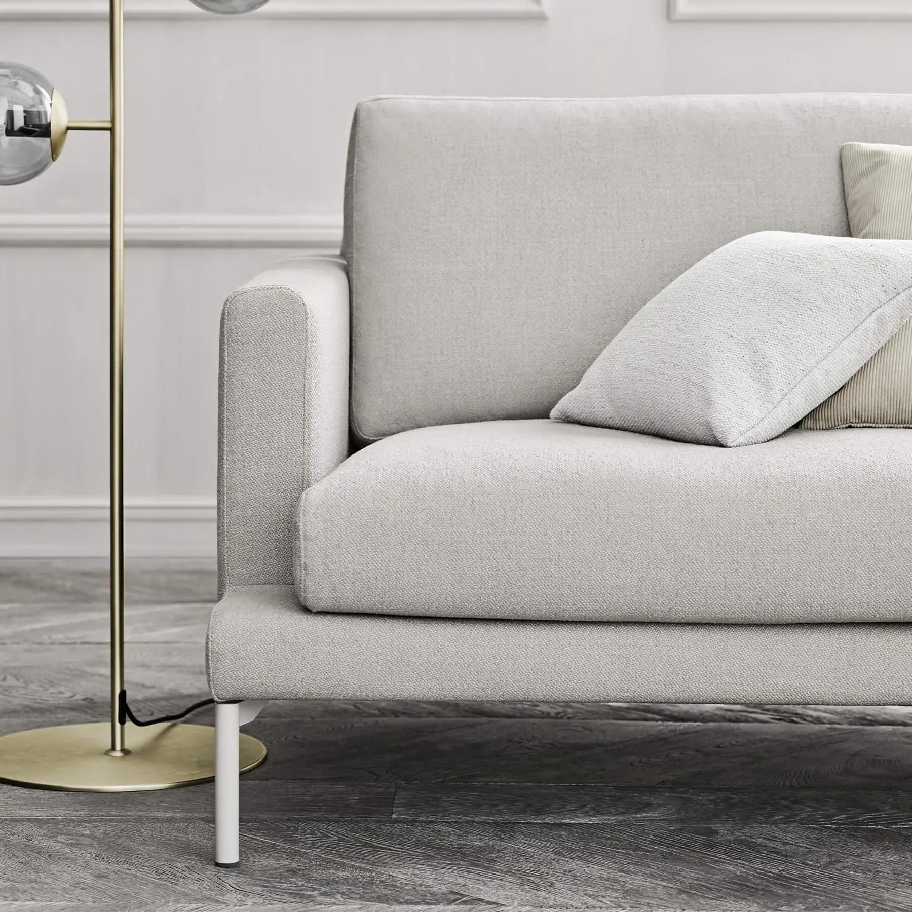 4-Seater Sofa with Removable Covers - Beige