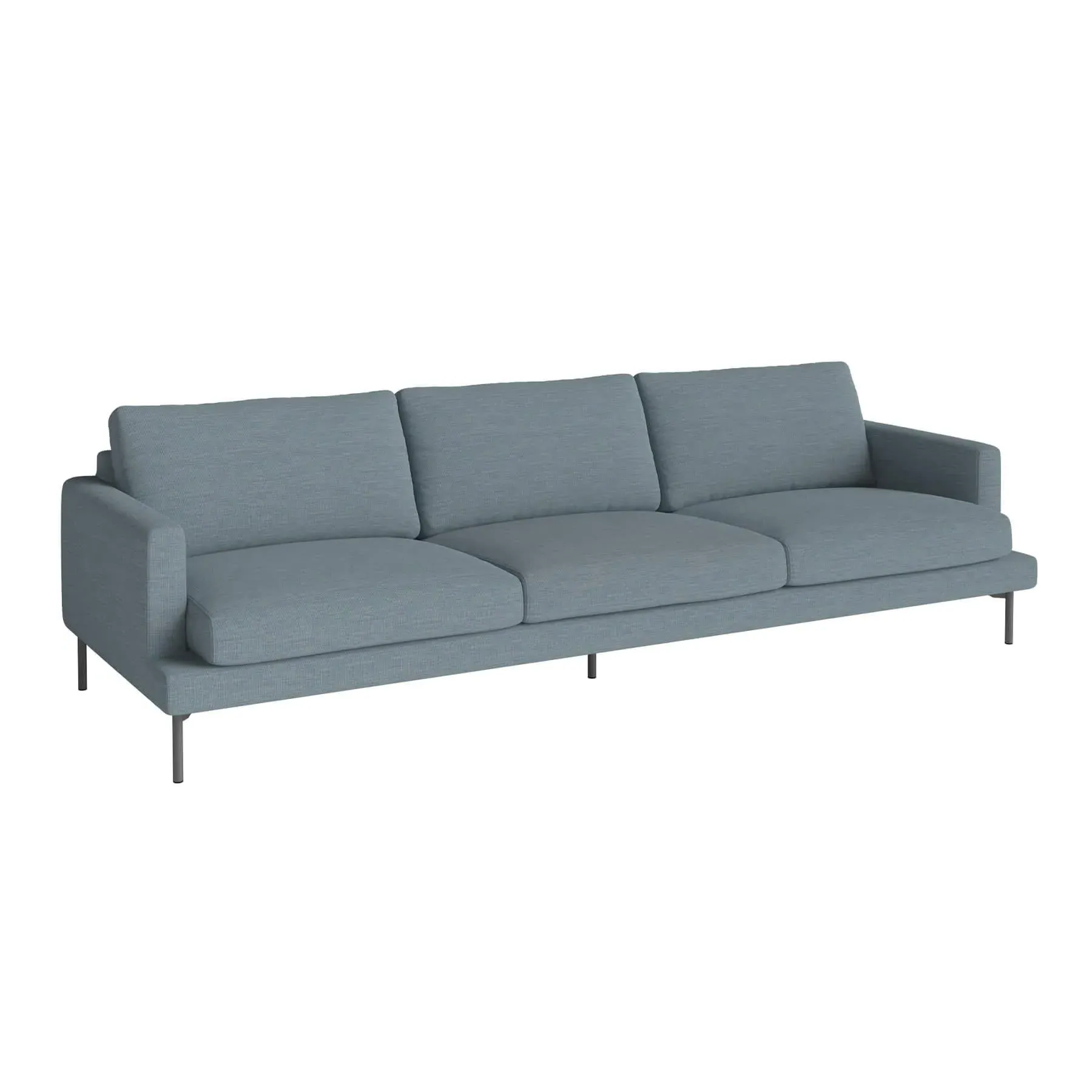 4-Seater Sofa with Removable Covers - Blue