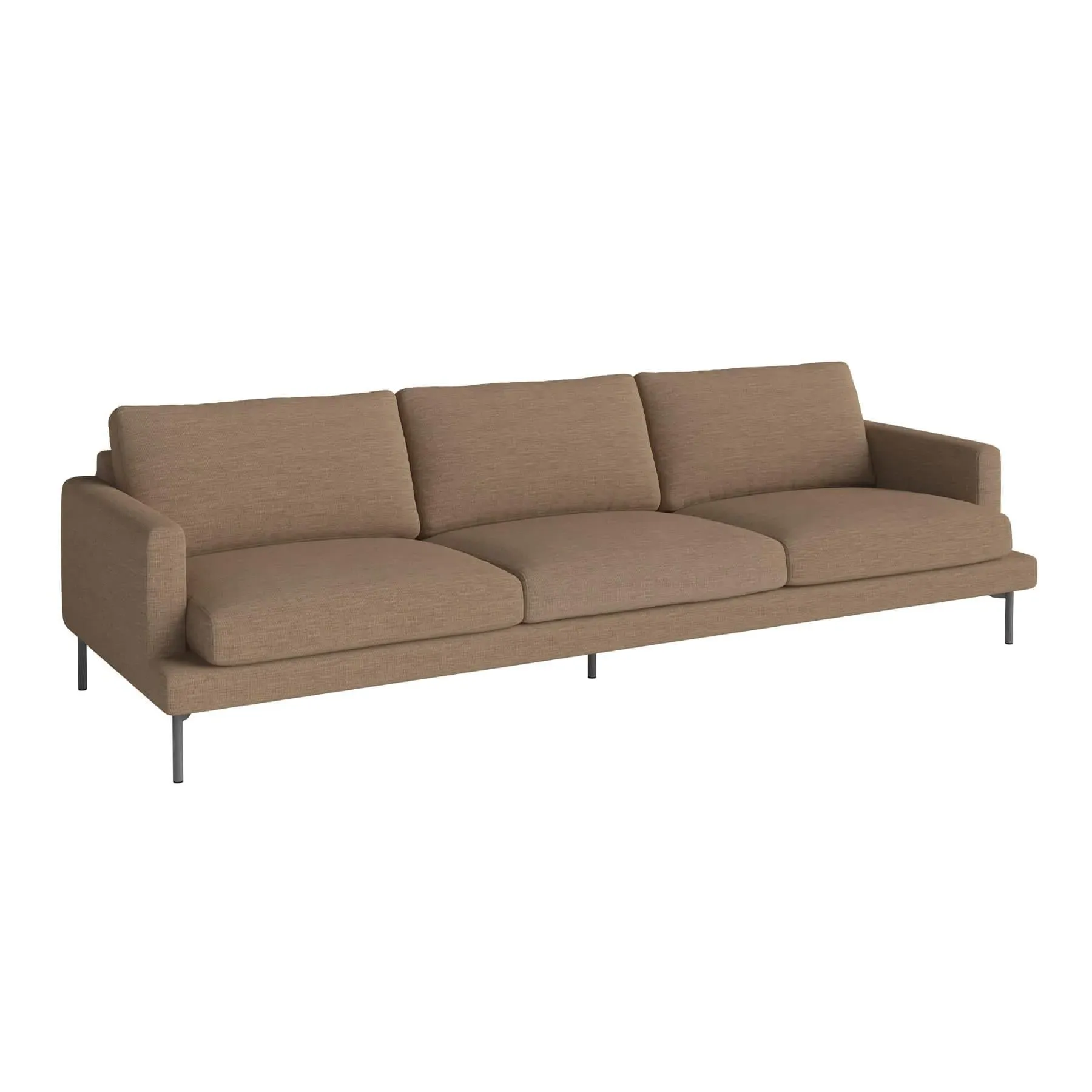 4-Seater Sofa with Removable Covers - Brown
