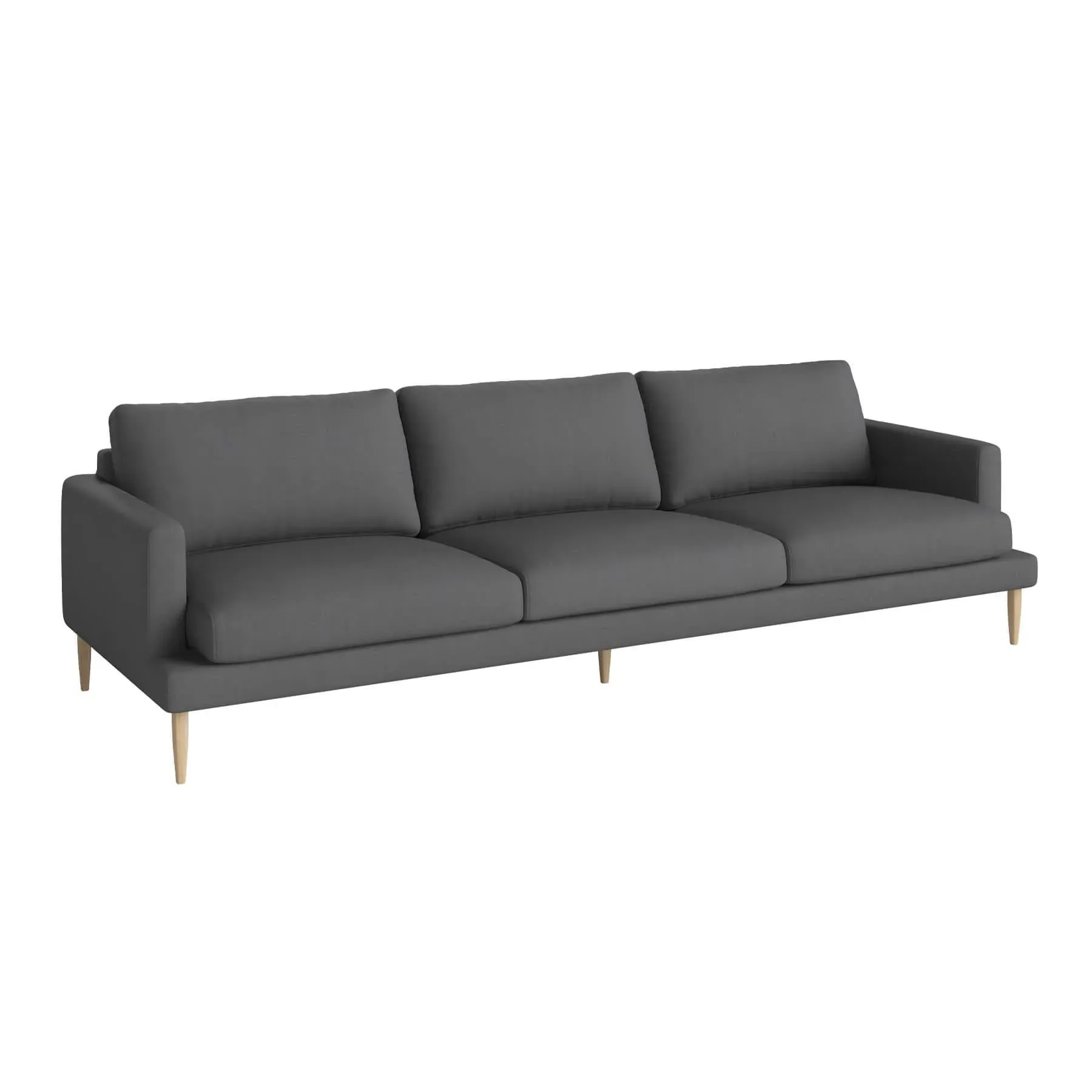 4-Seater Sofa with Removable Covers - Grey
