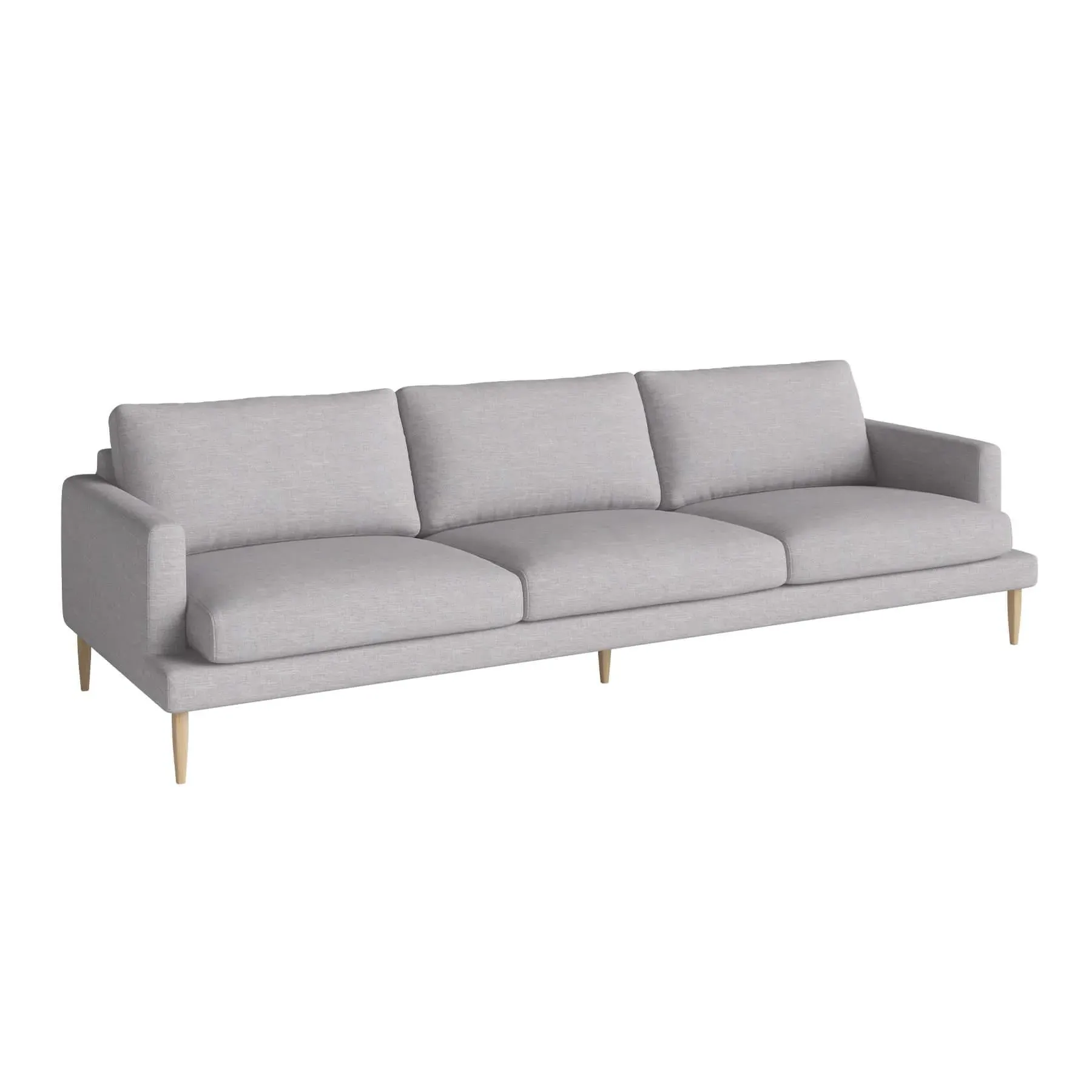 4-Seater Sofa with Removable Covers - Grey