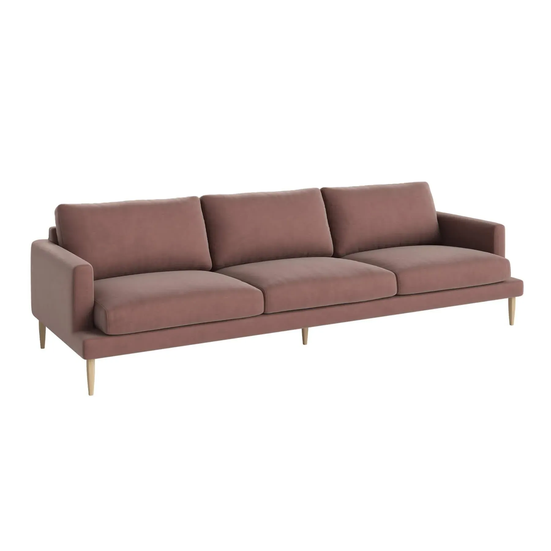 4-Seater Sofa with Removable Covers - Light Rosa