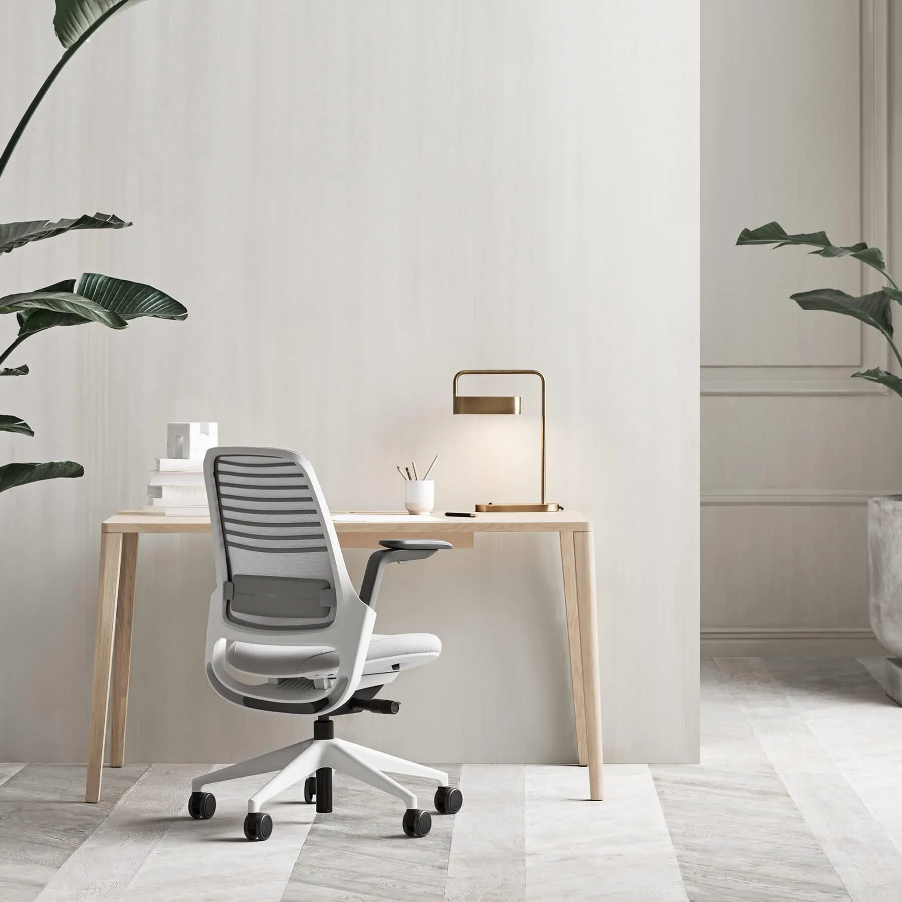 Adjustable Table Lamp - Antique Brass, Metal