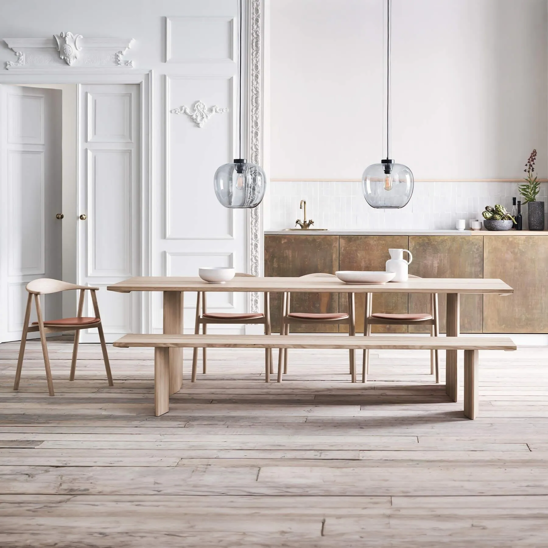 Alp 180cm Dining Bench - Oiled Oak