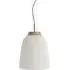 Campa Large Pendant Light - Opal Glass, Wood