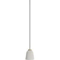Campa Small Pendant Light - Opal Glass, Wood