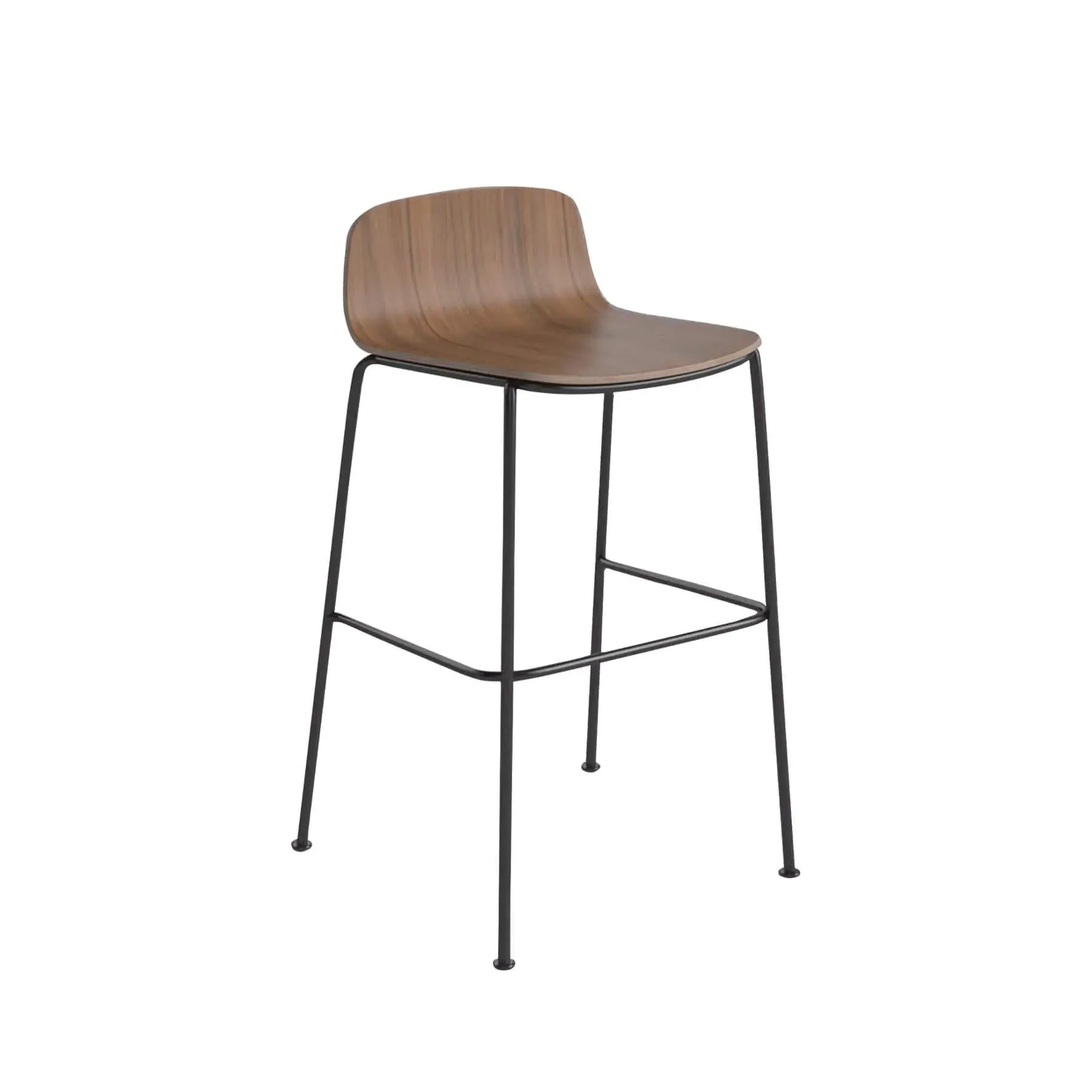 Counter Height Bar Stool - Walnut, Steel