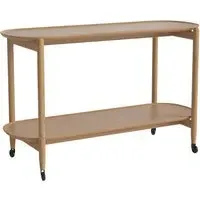 Coupe Large Bar Trolley - Oiled Oak