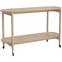 Coupe Large Bar Trolley - White Oiled Oak