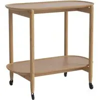 Coupe Small Bar Trolley - Oiled Oak