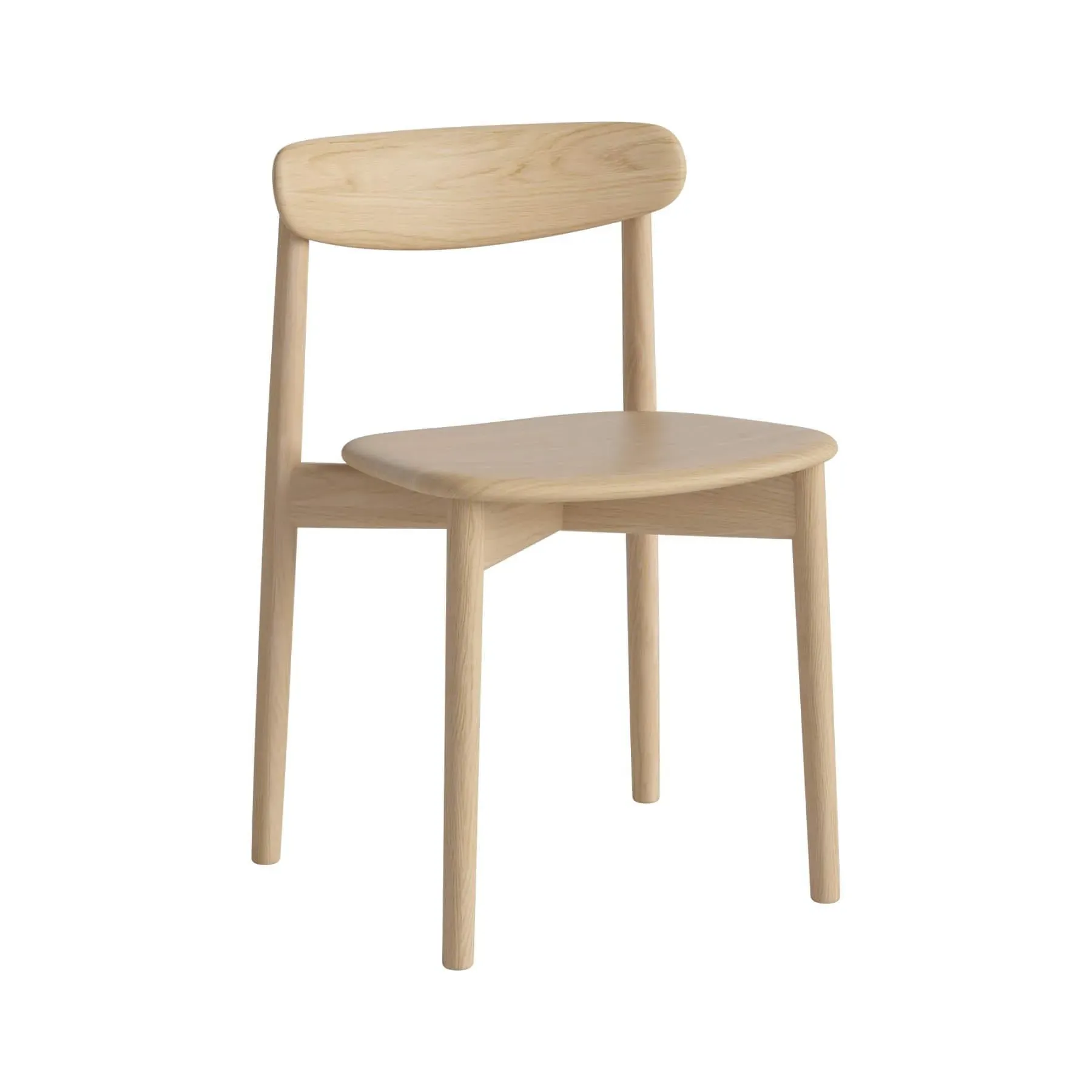 Dining Chair - White, Oak