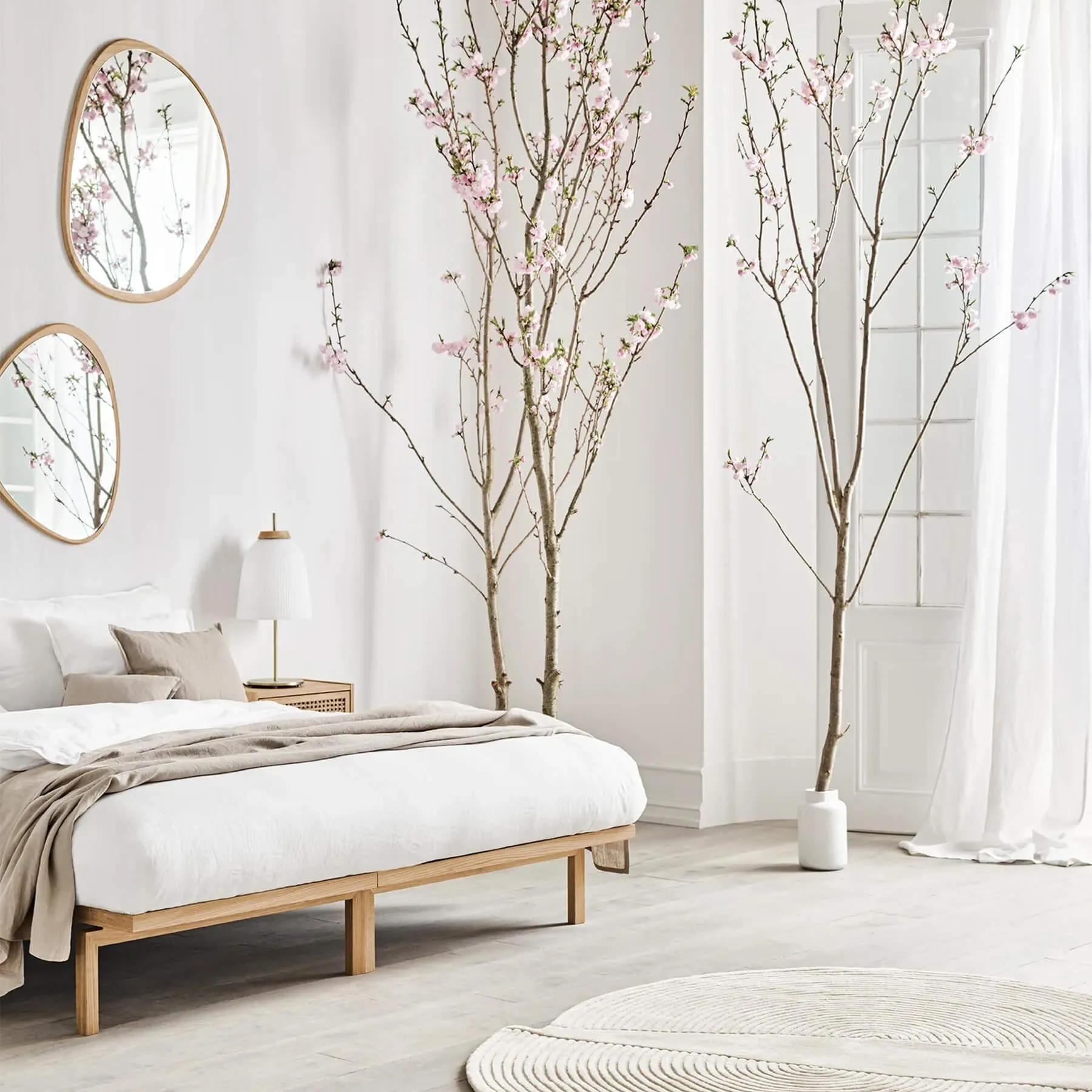 Elope Medium Mirror - Black Stained Oak