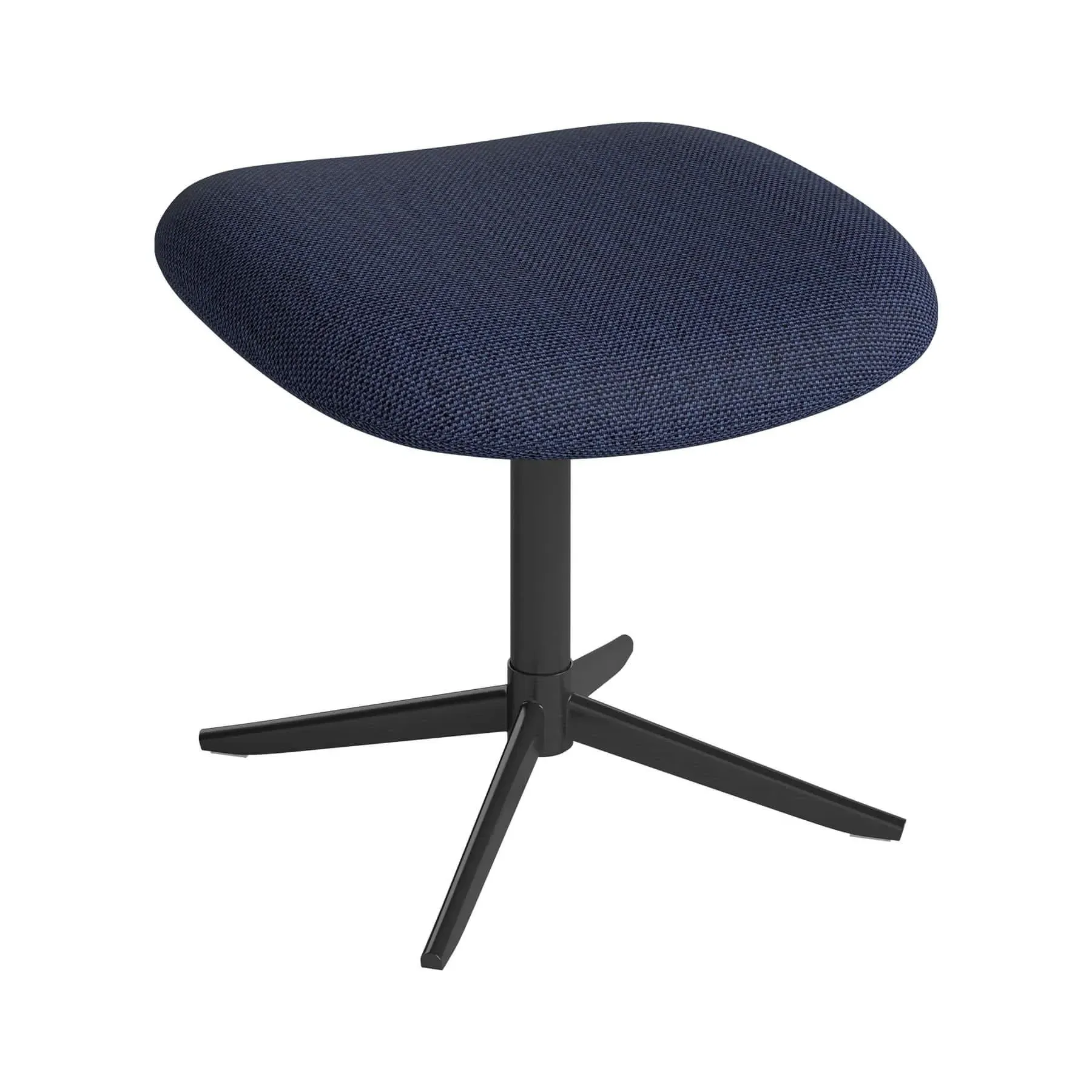 Footstool with Foam Seat - Blue, Fabric