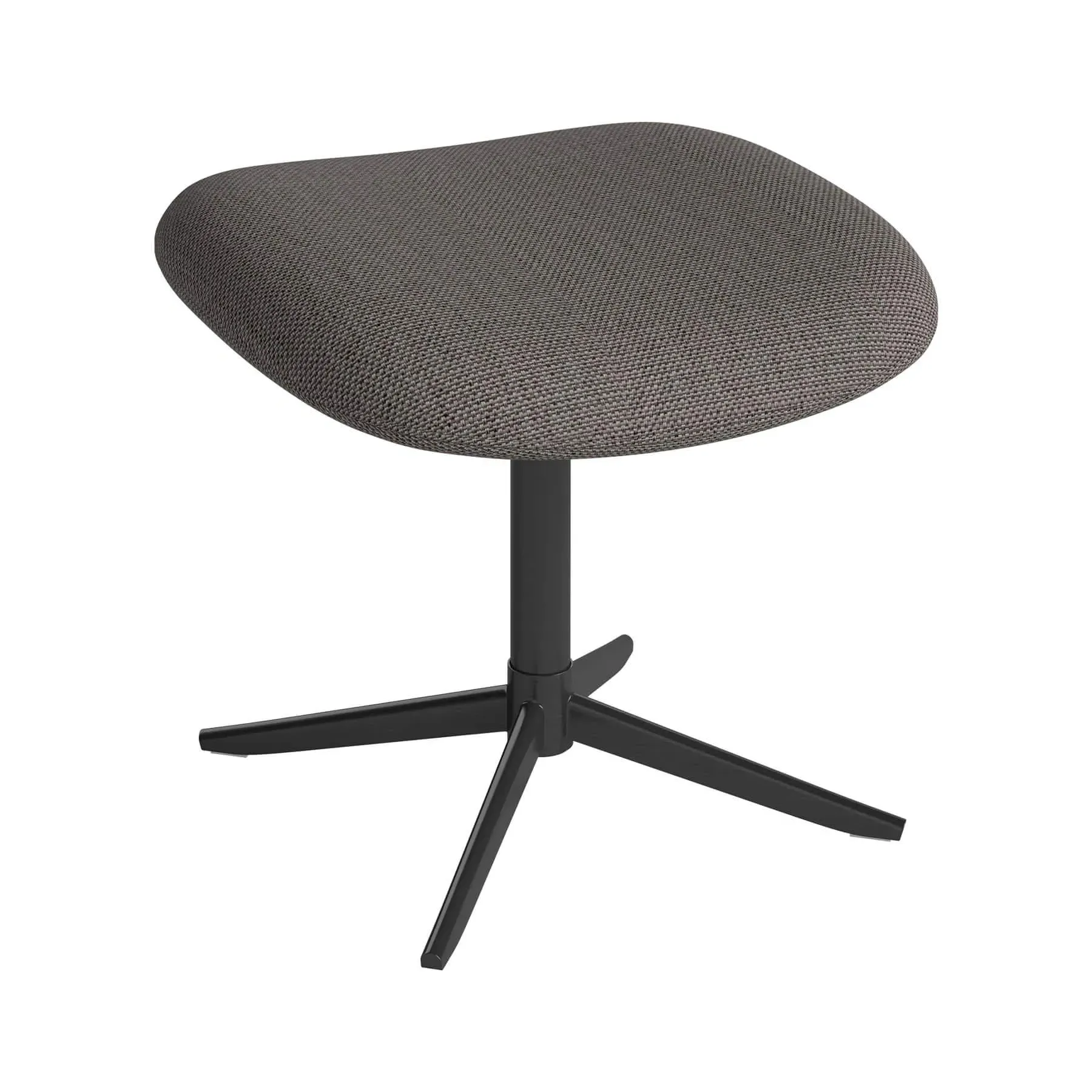 Footstool with Foam Seat - Brown, Fabric