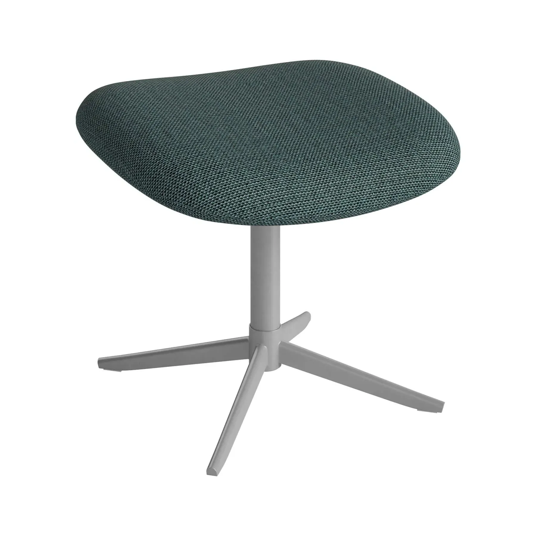 Footstool with Foam Seat - Green, Fabric