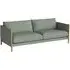 Hayden 2.5-Seater Sofa - Green, Oak