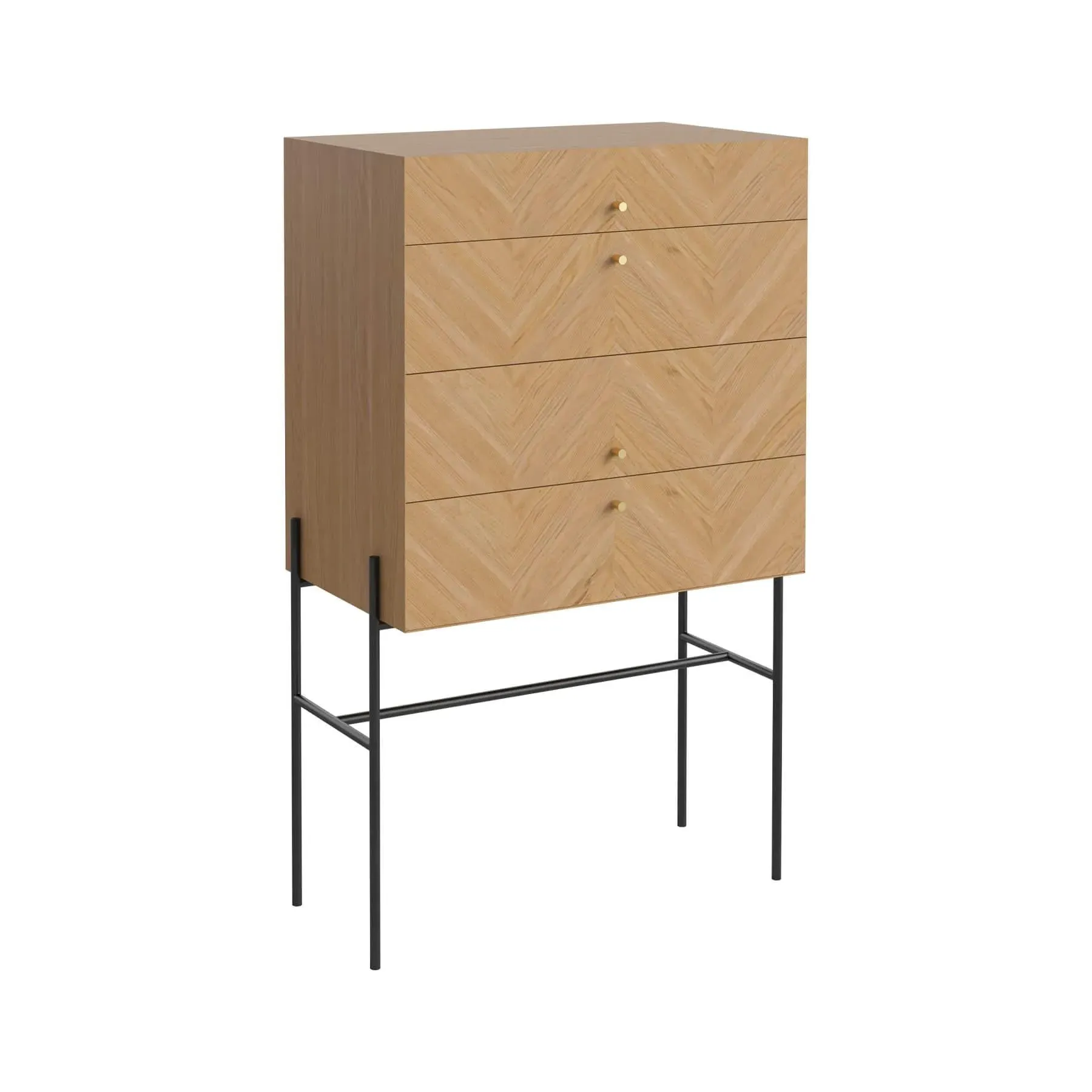 High Dresser with Soft-Close - Natural, Oak