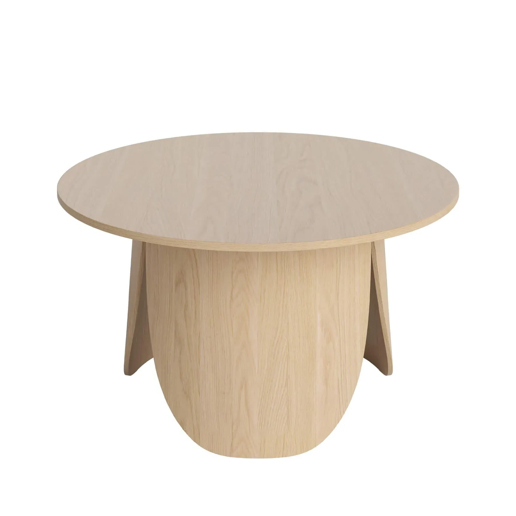 Large Coffee Table High Height - White, Oak