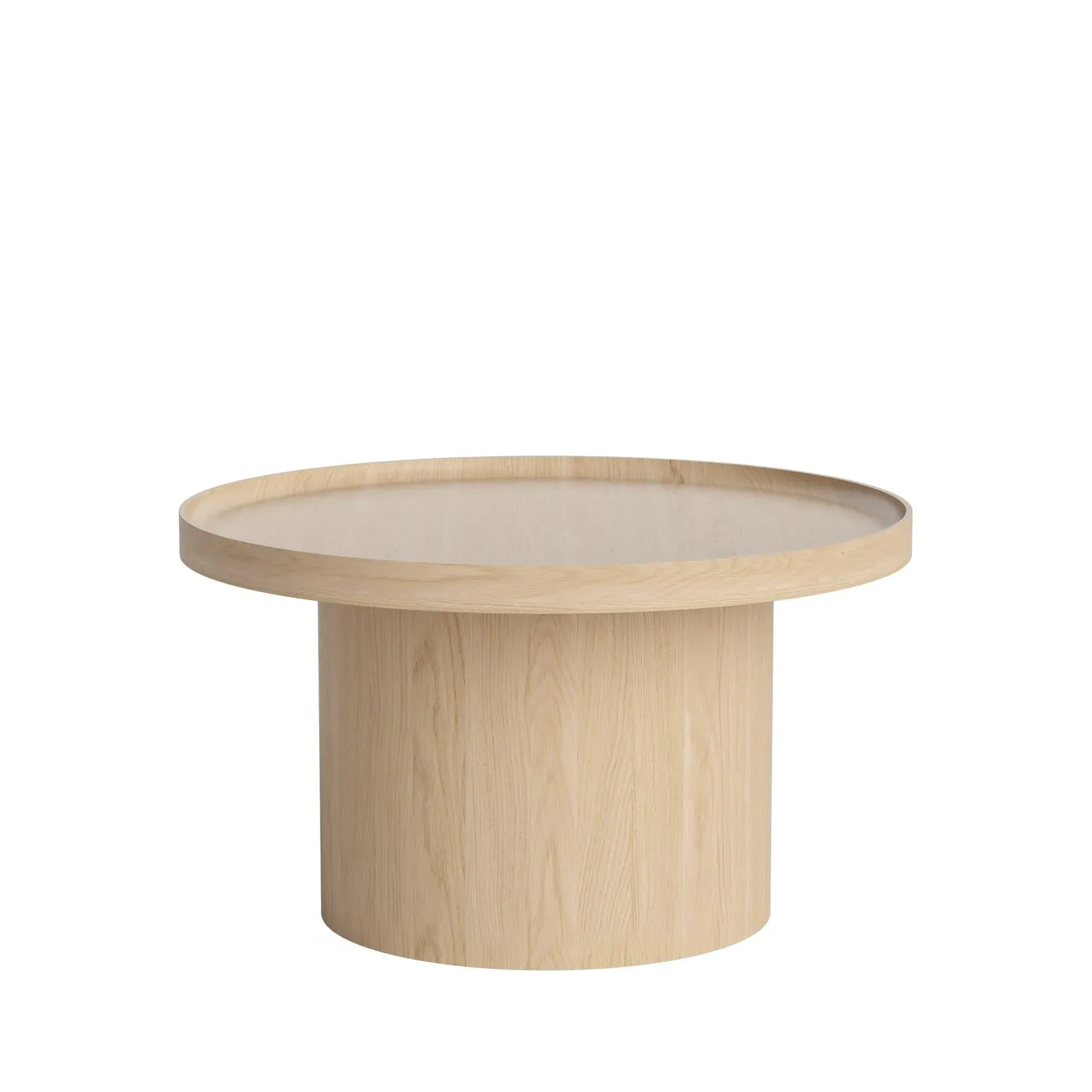 Large Coffee Table with Storage - White, Oak