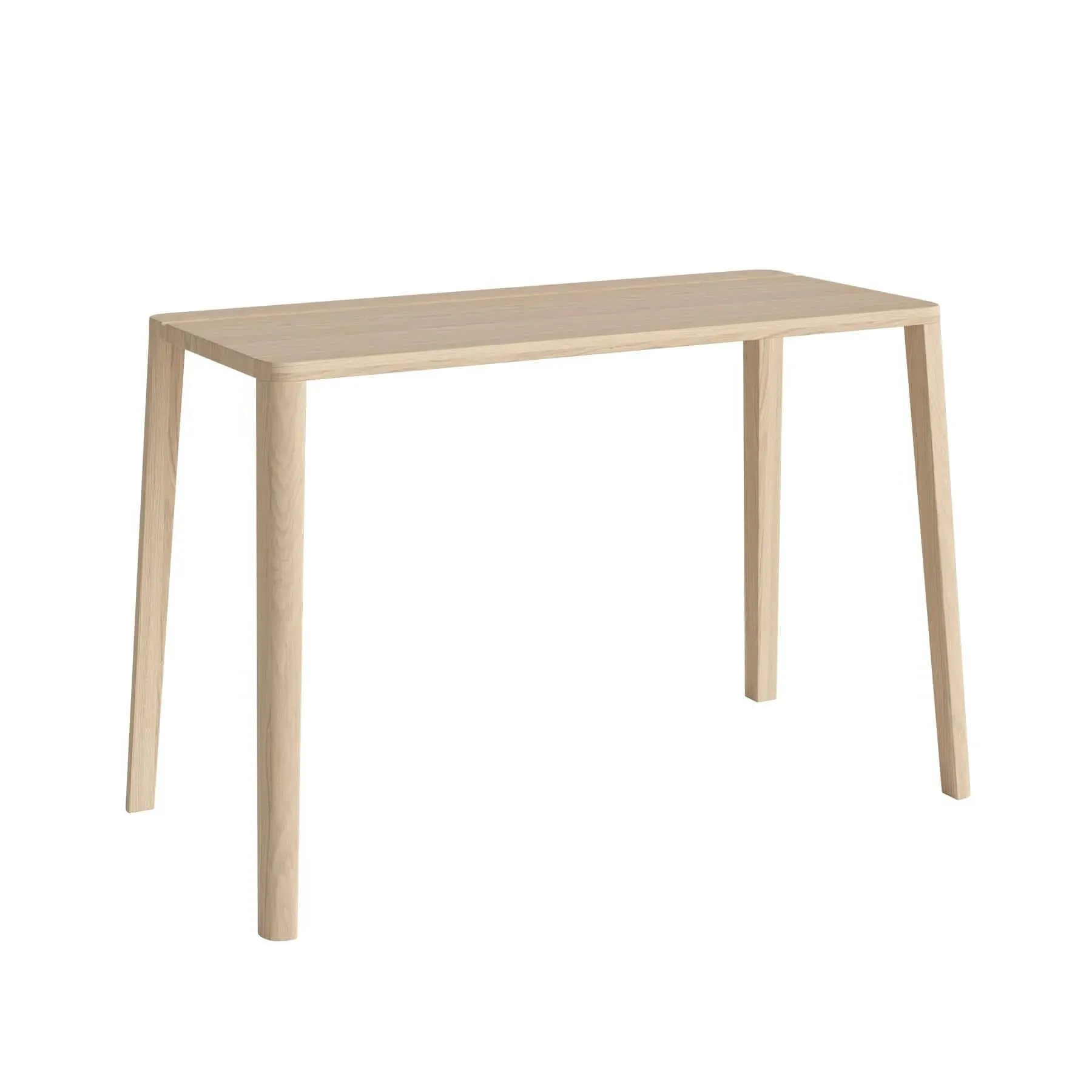 Large Desk with Sleek Lines - Oak, Solid Wood