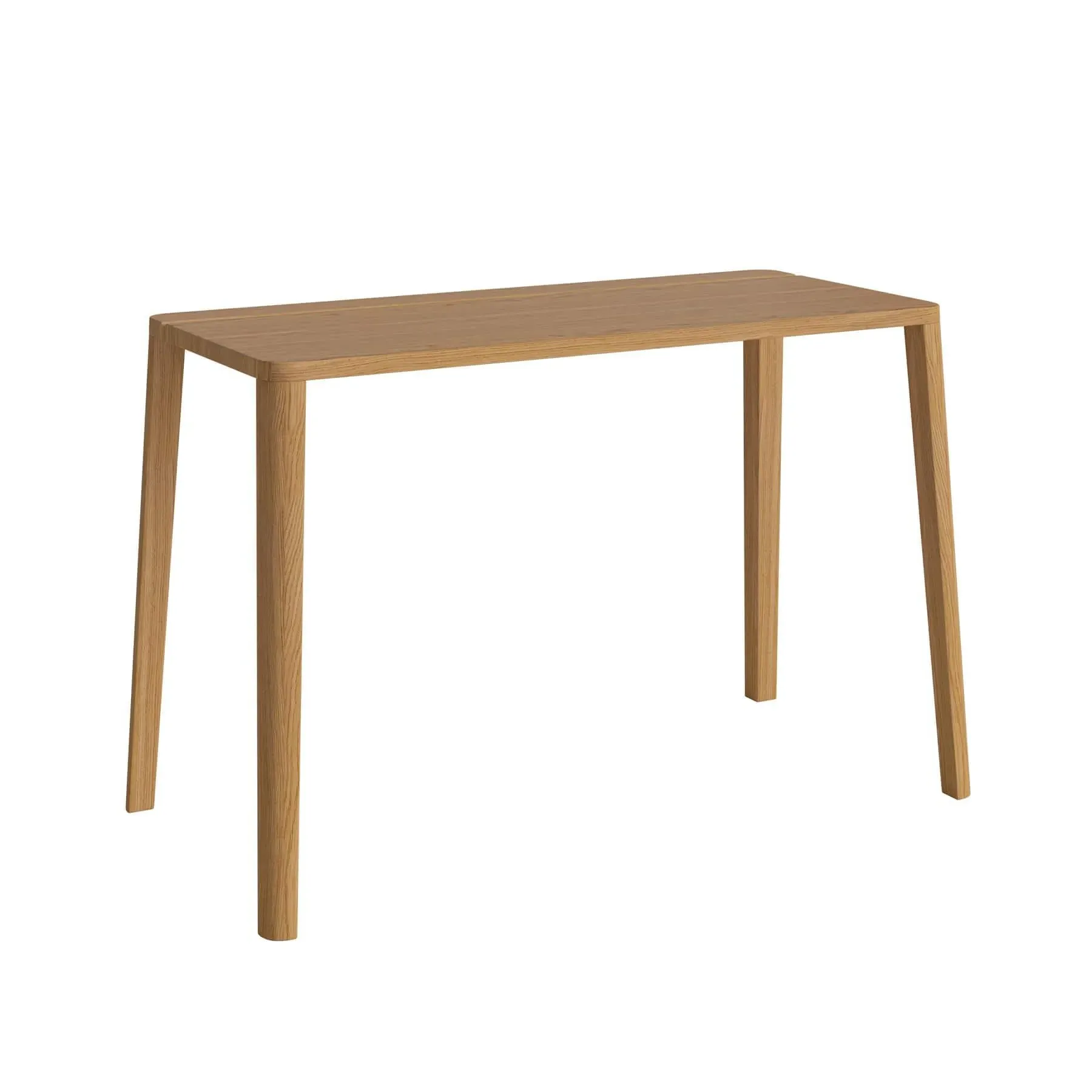 Large Desk with Sleek Lines - Oak, Solid Wood