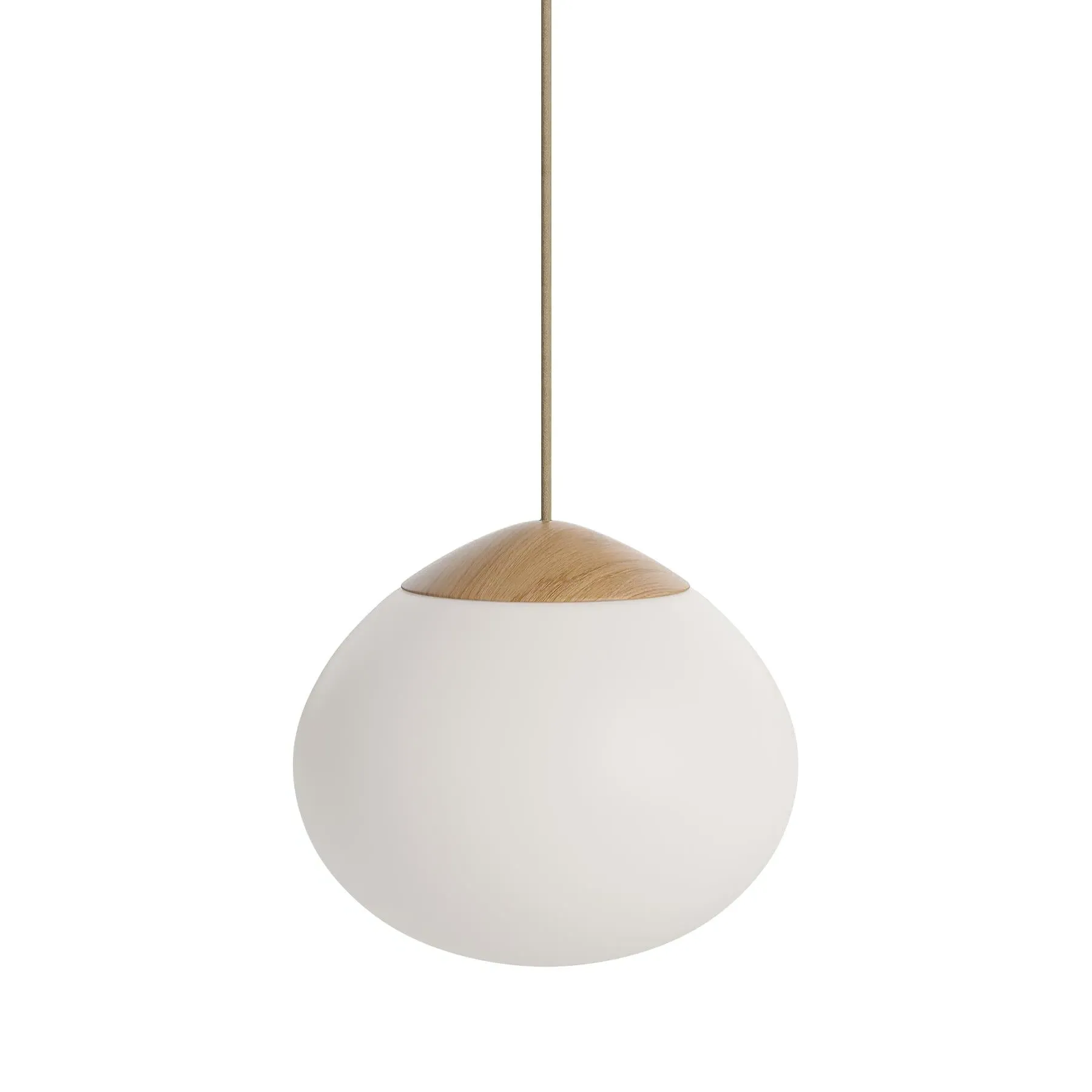 Large Pendant Light - Oiled Oak
