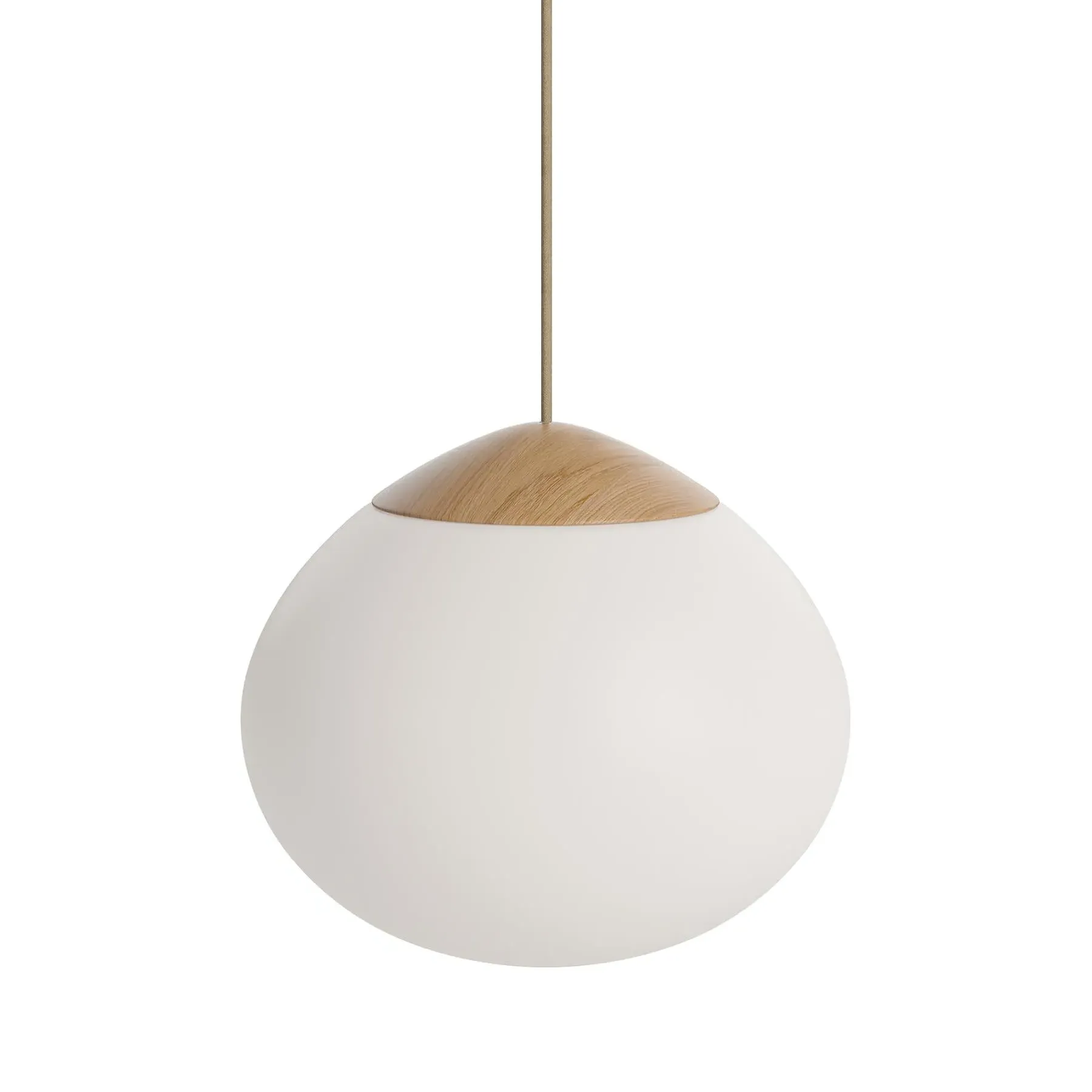 Large Pendant Light - Oiled Oak