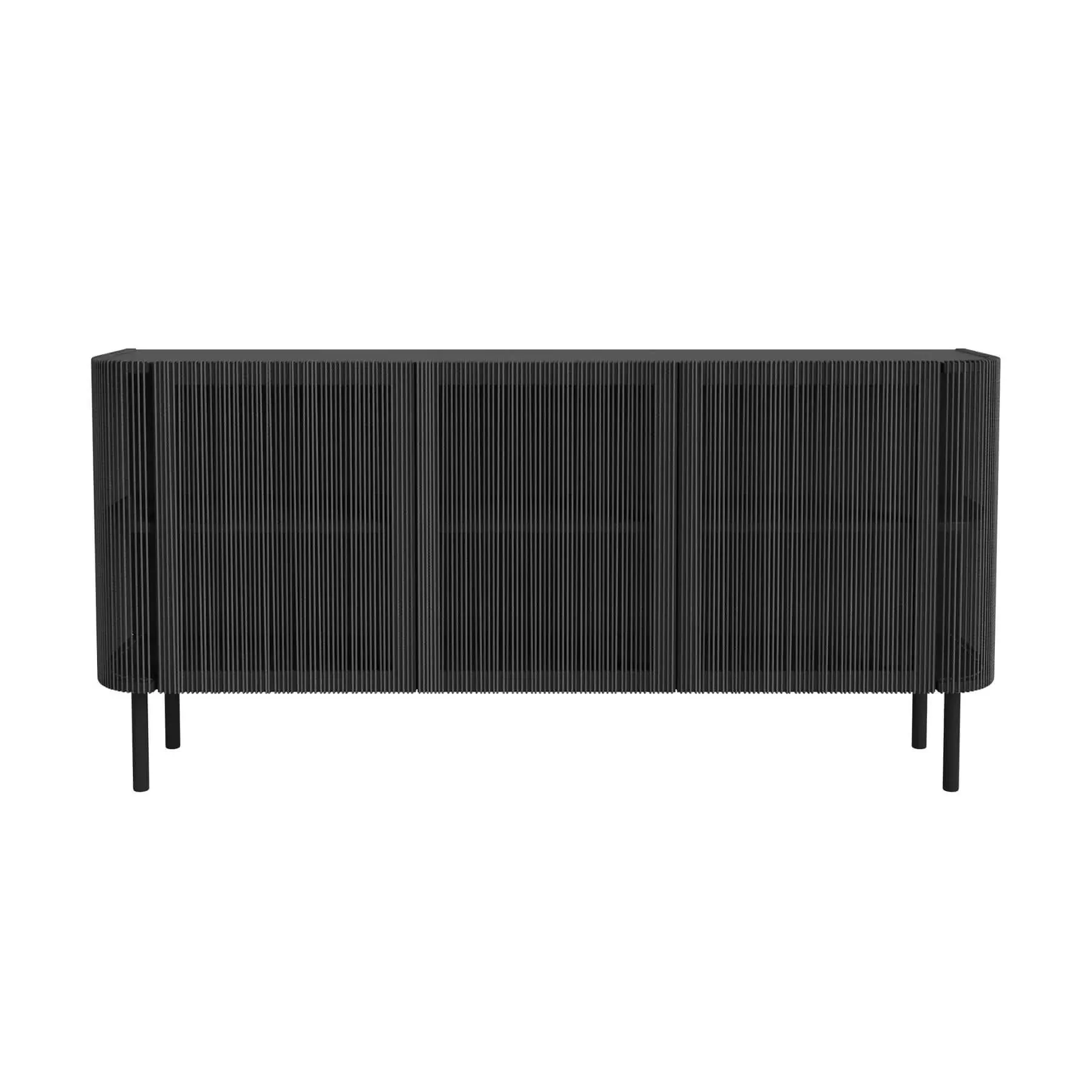 Large Sideboard with Cord Front - Black, Oak