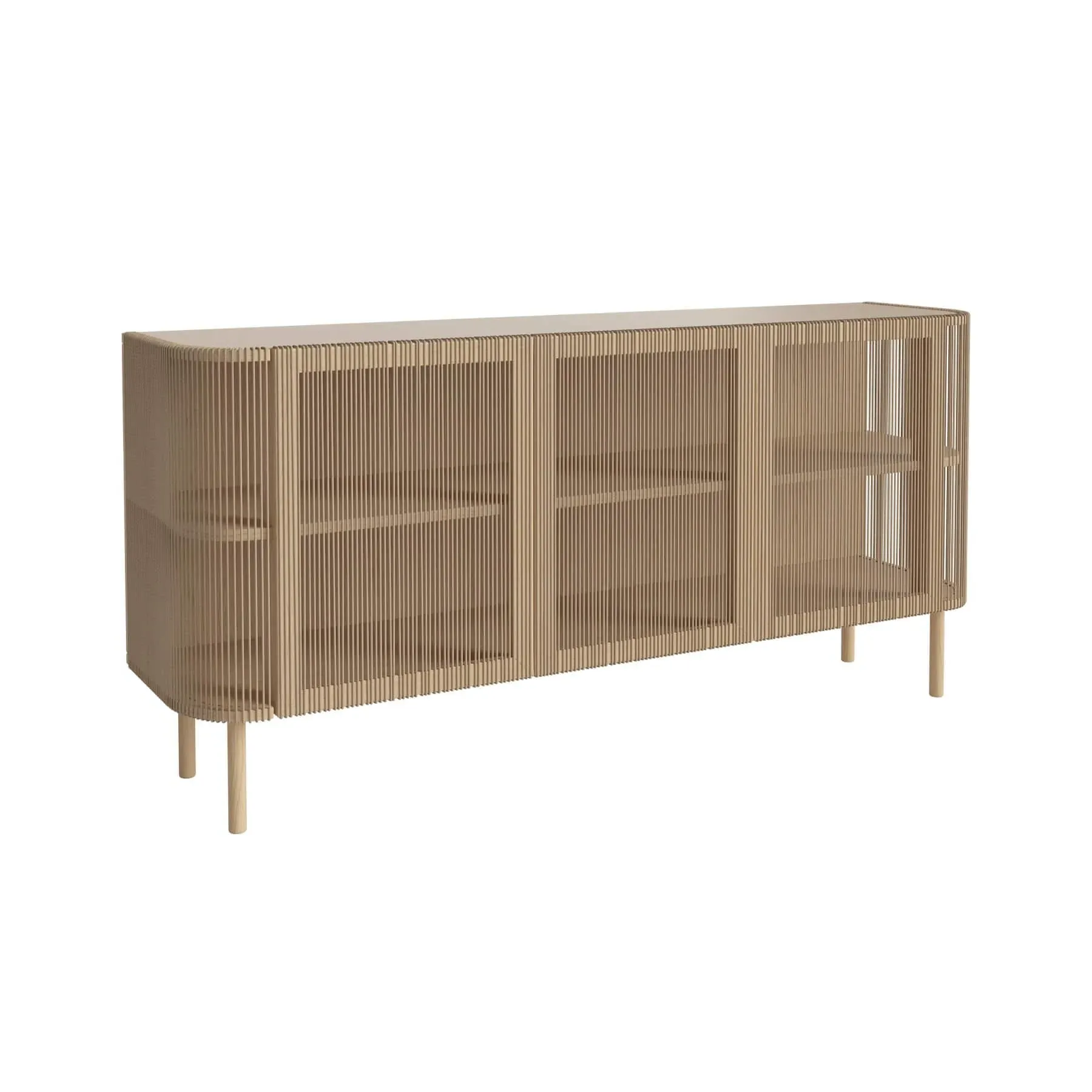 Large Sideboard with Cord Front - Natural, Oak