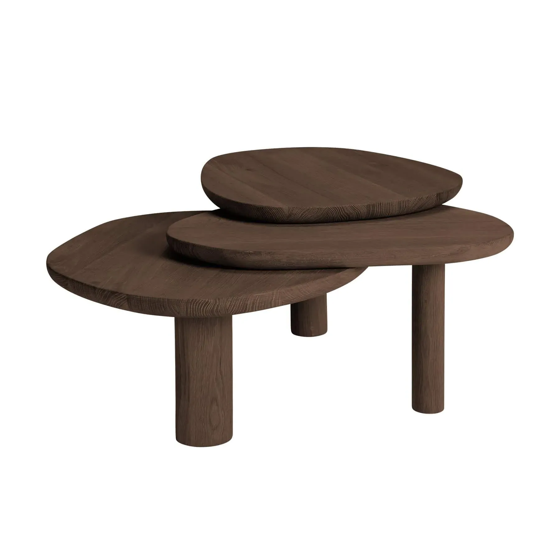 Latch 3-Tiered Coffee Table - Dark Oiled Oak