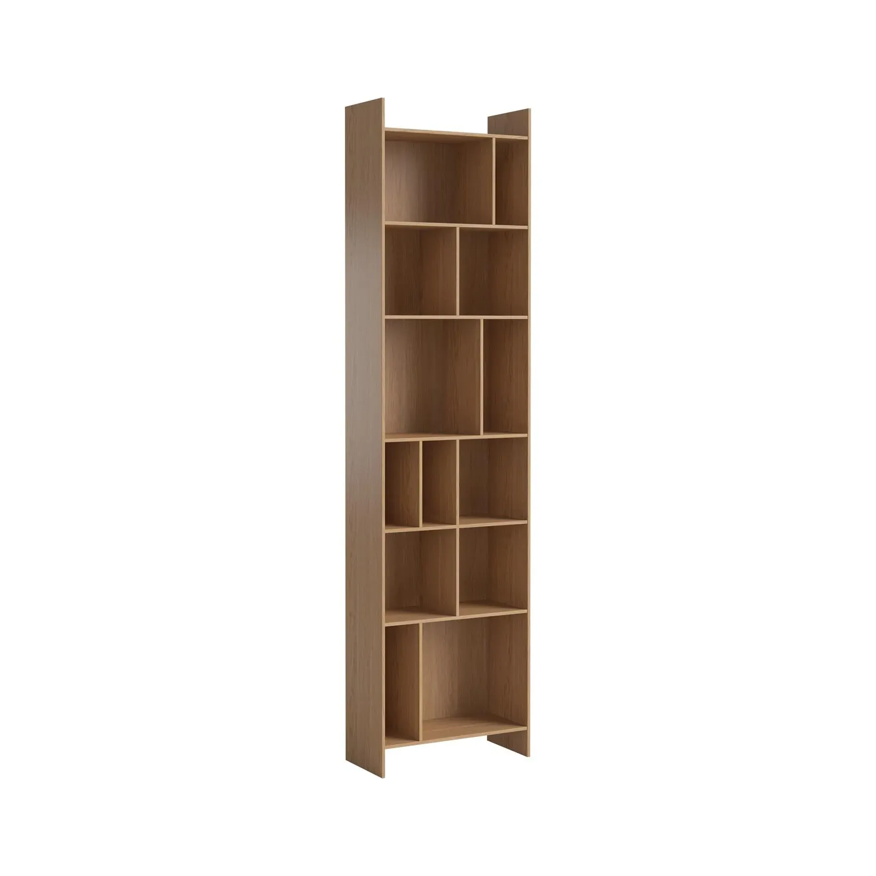 Library Shelving Rack - Oak Veneer