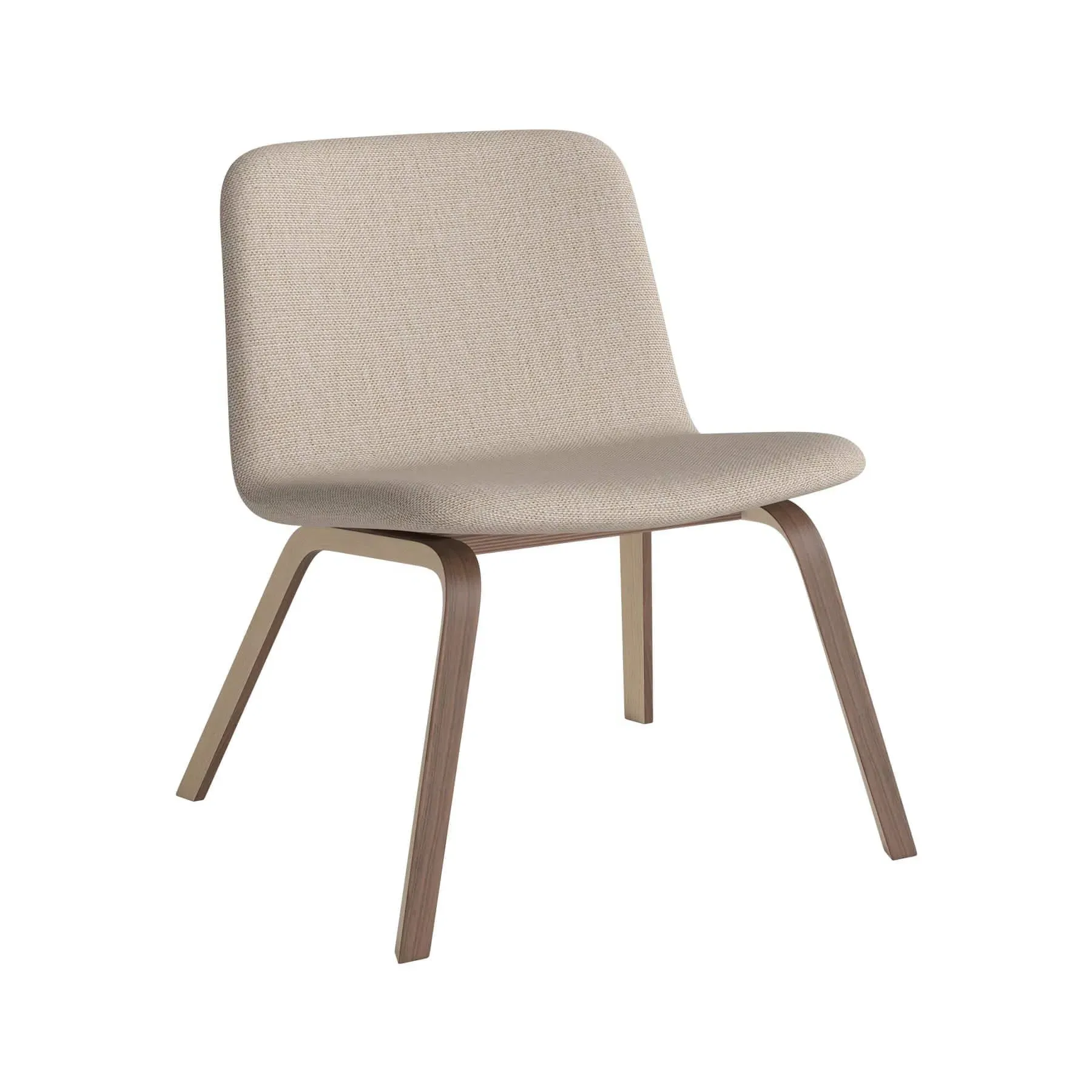 Lounge Chair Upholstered - Beige, Oak image