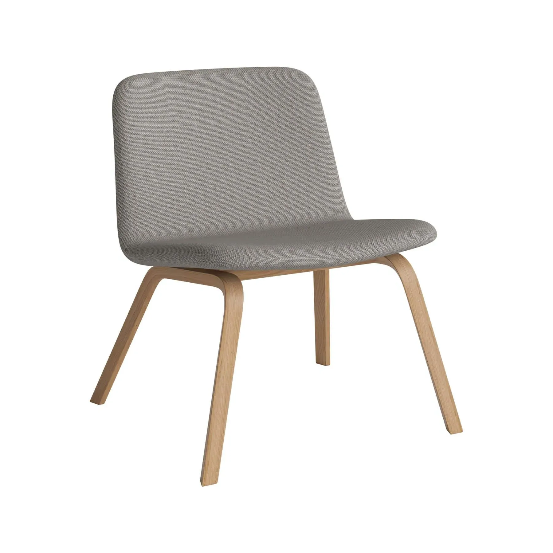 Lounge Chair with Arms - Stone Grey, Oak