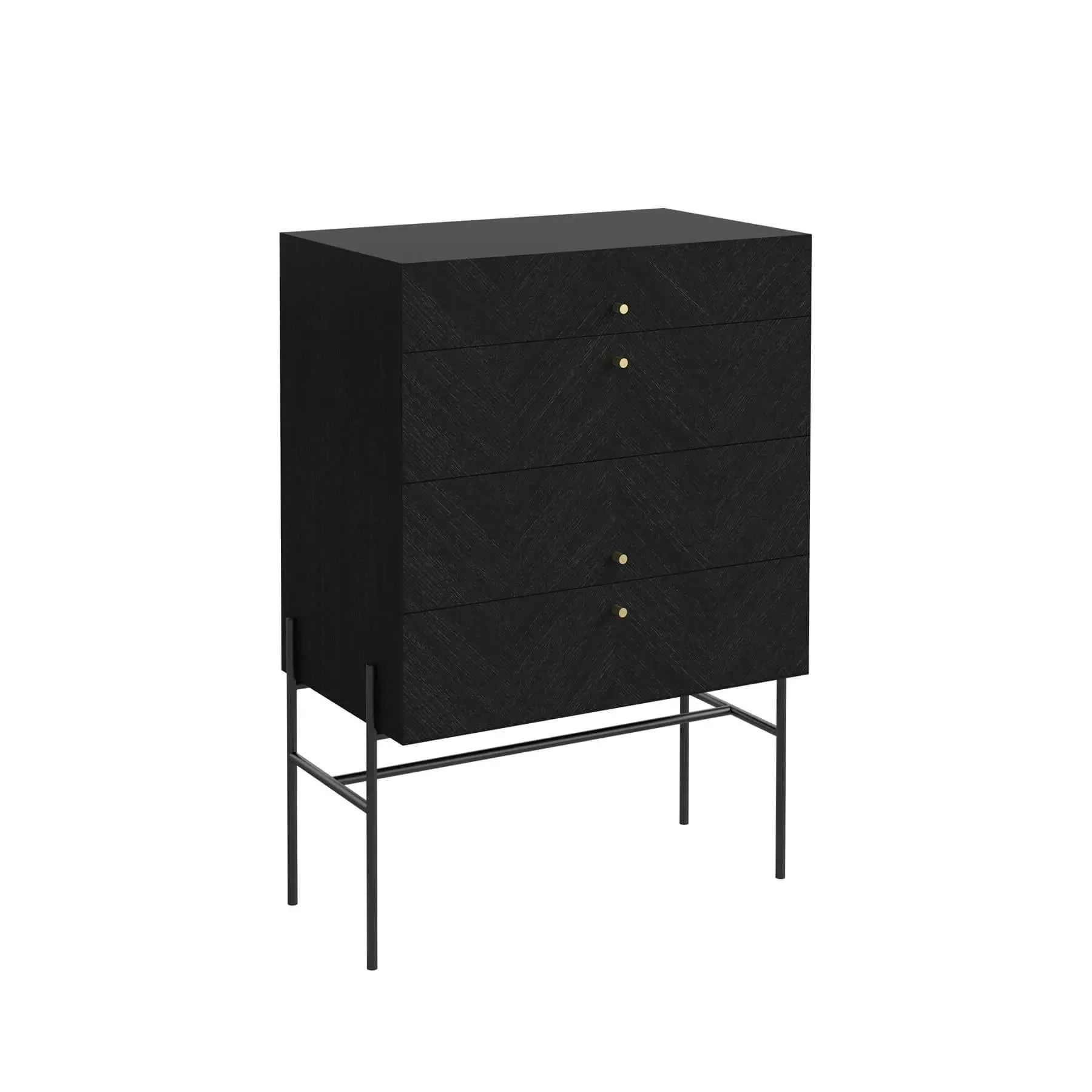 Low Dresser with Soft-Close - Black, Oak