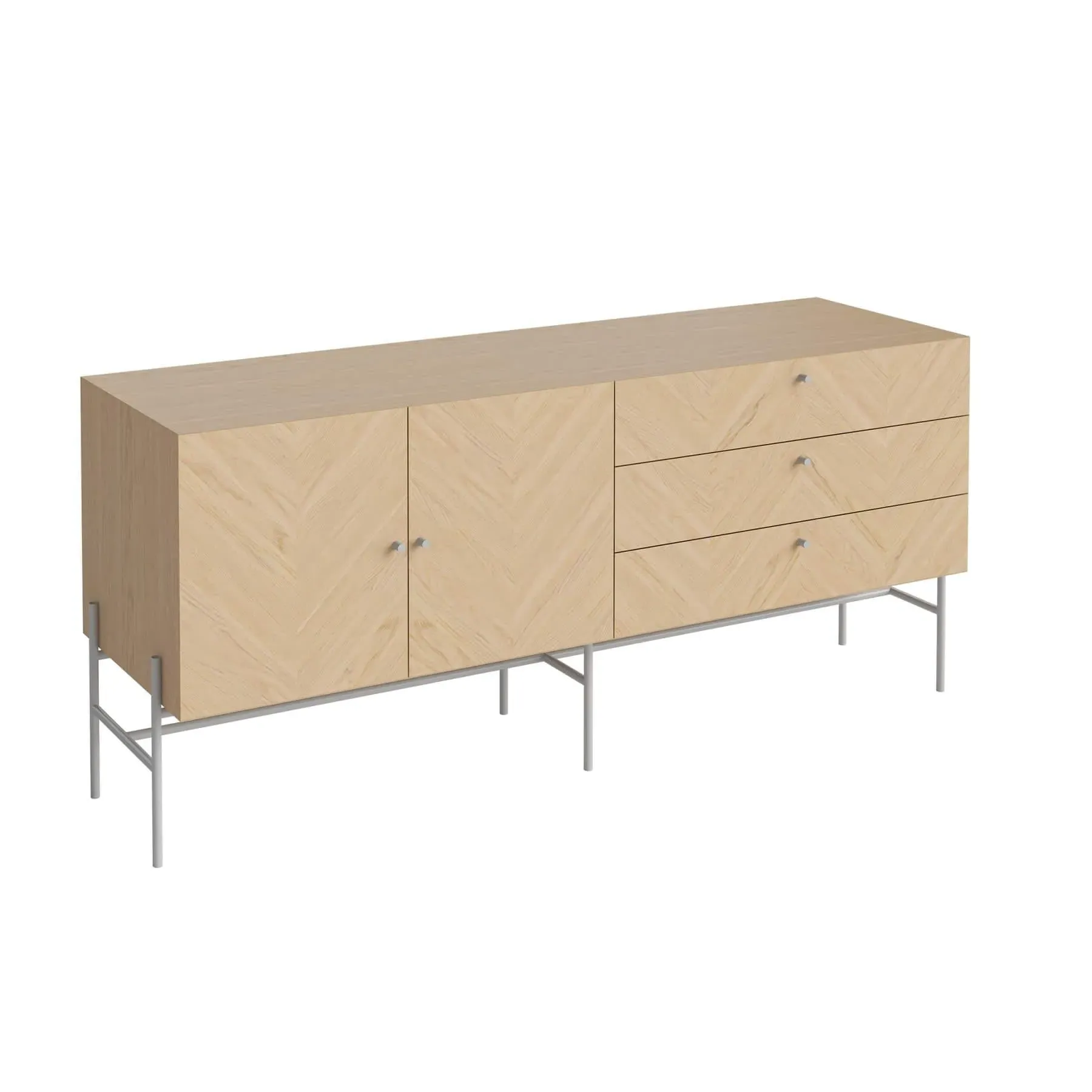 Luxe Sideboard - White, Oak