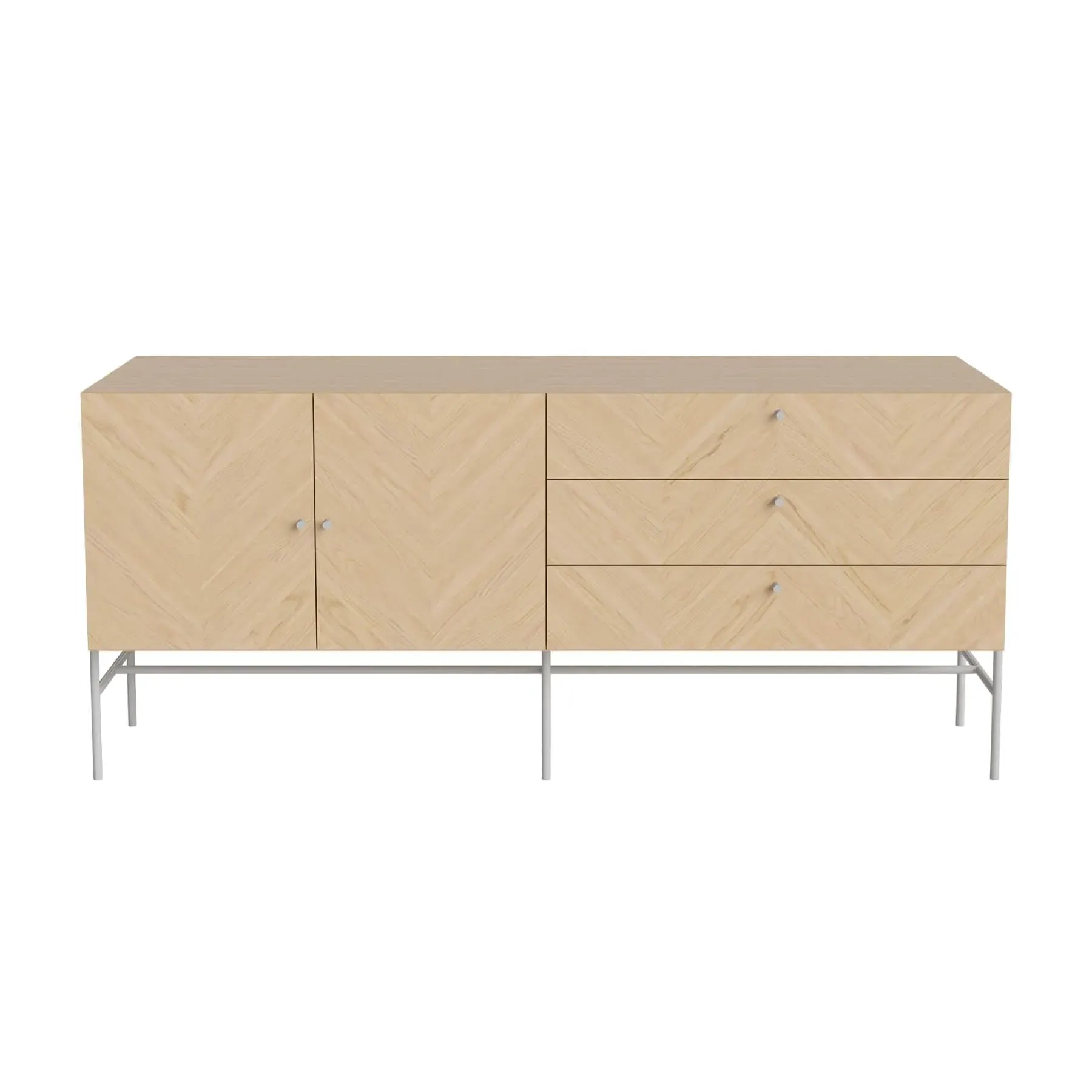 Luxe Sideboard - White, Oak image