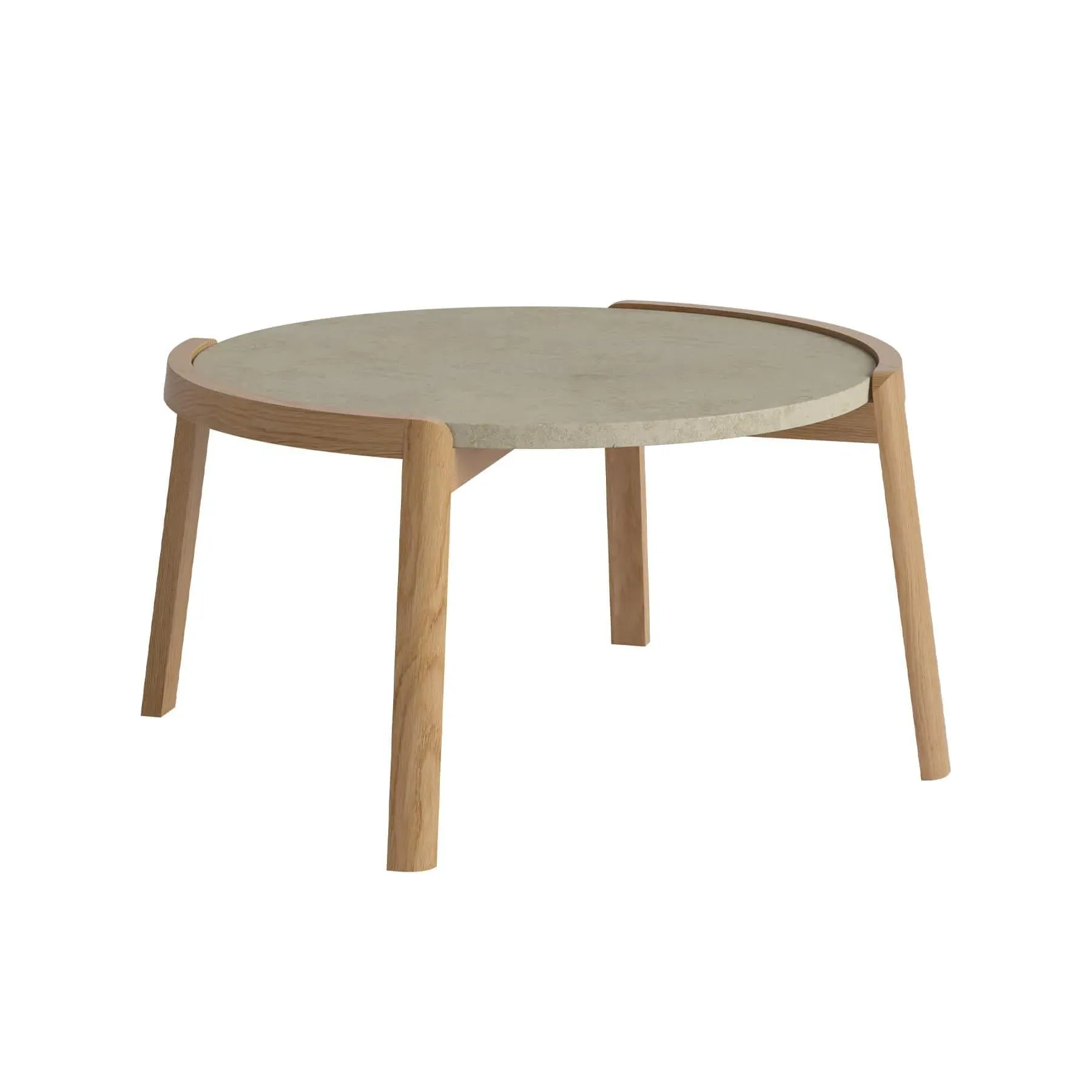 Medium Coffee Table - Grey Marble, Oak