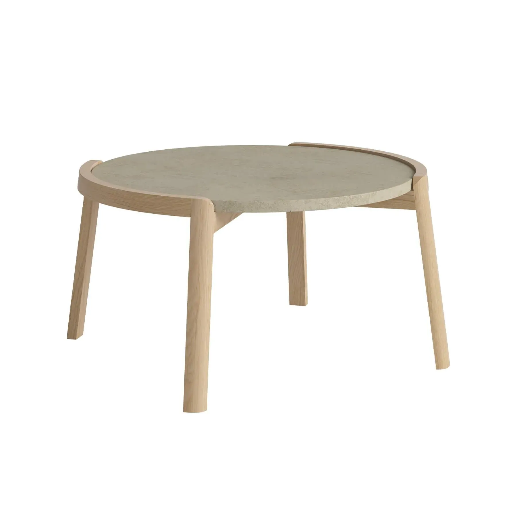 Medium Coffee Table - Grey Marble, Oak