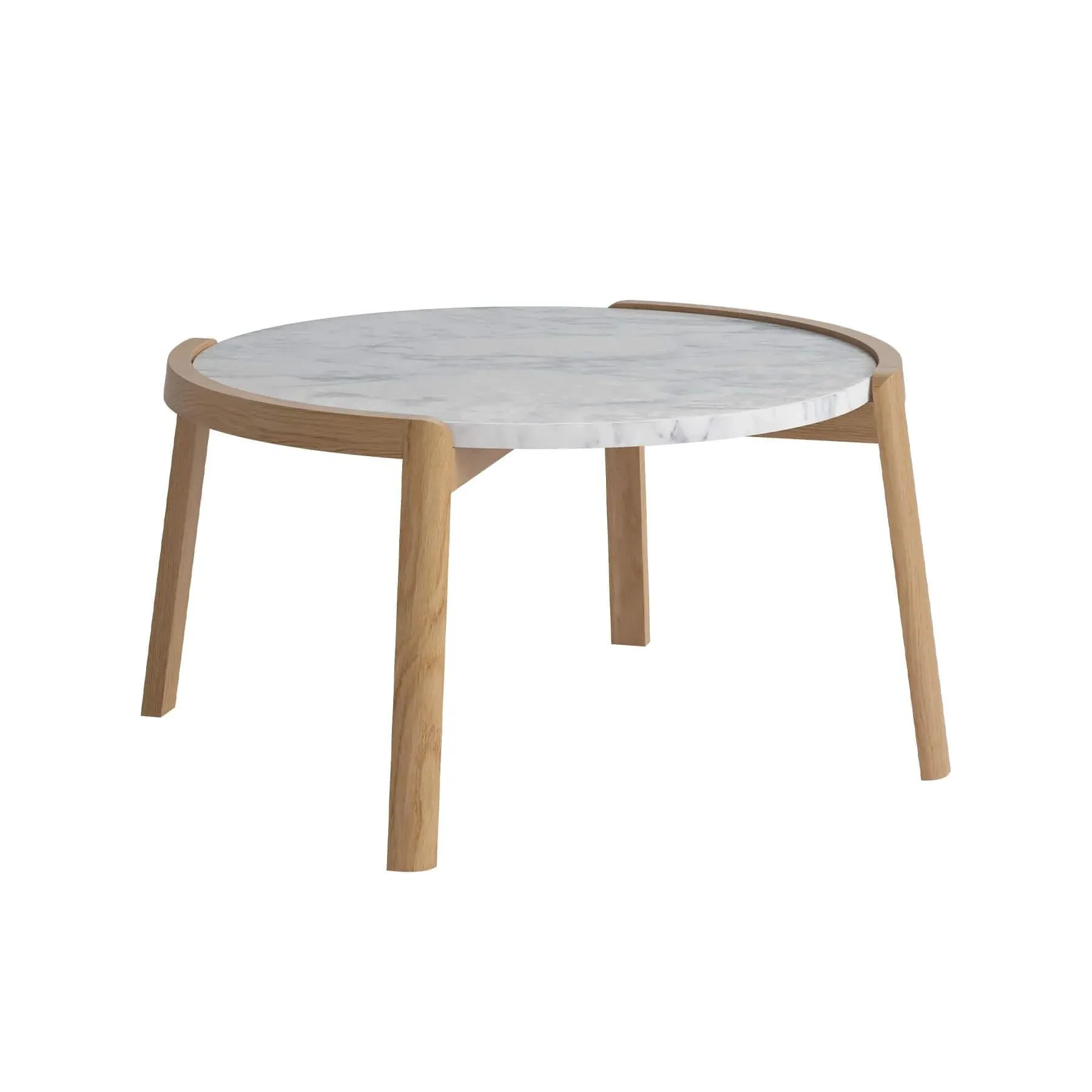 Medium Coffee Table - Grey Marble, Oak