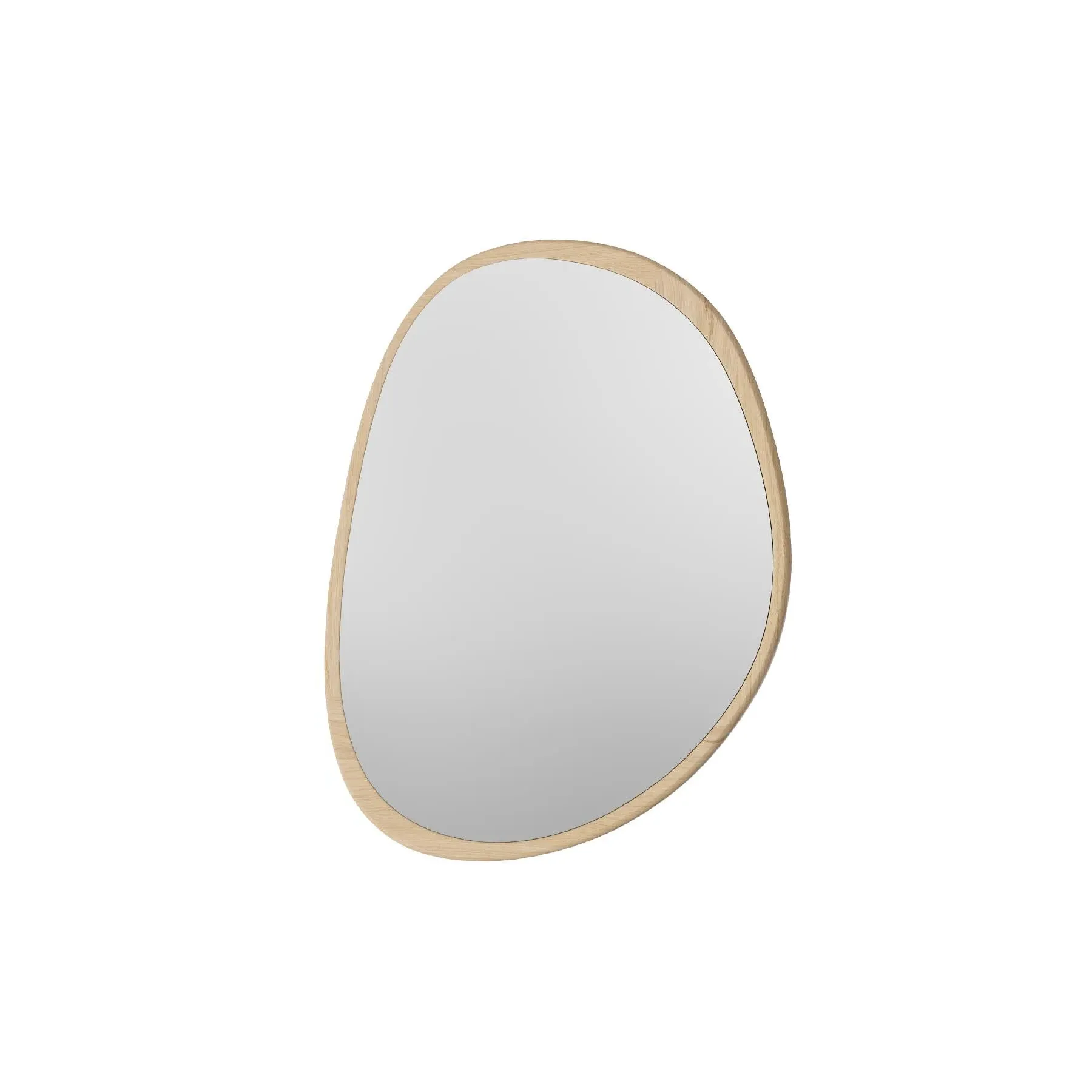 Medium Wall Mirror - White, Oak