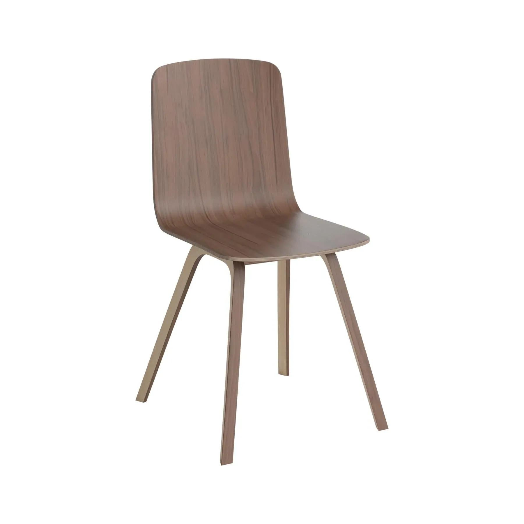 Palm Dining Chair - Brown, Walnut Veneer