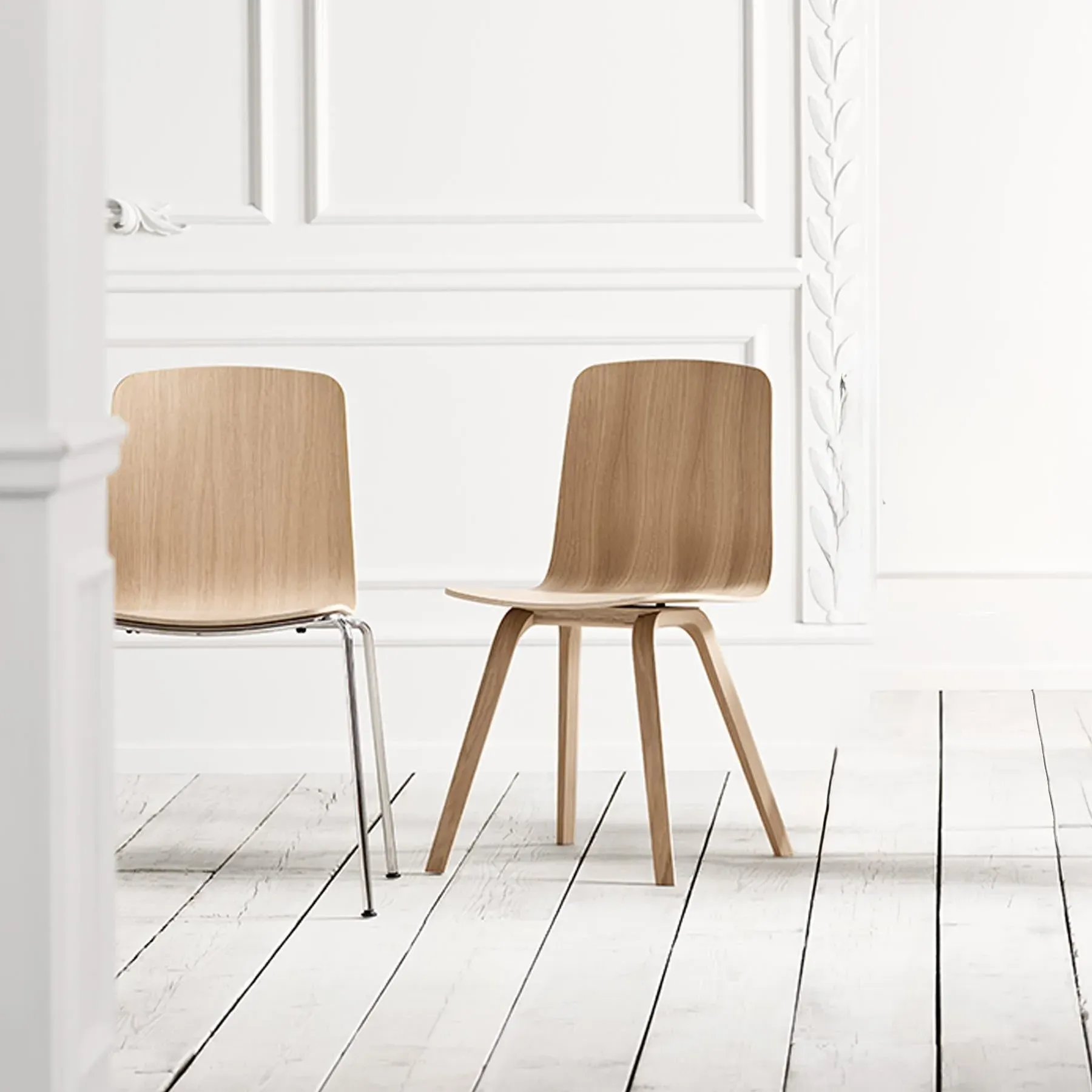 Palm Dining Chair - Natural, Oak Veneer