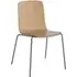 Palm Dining Chair - Oak, Chrome