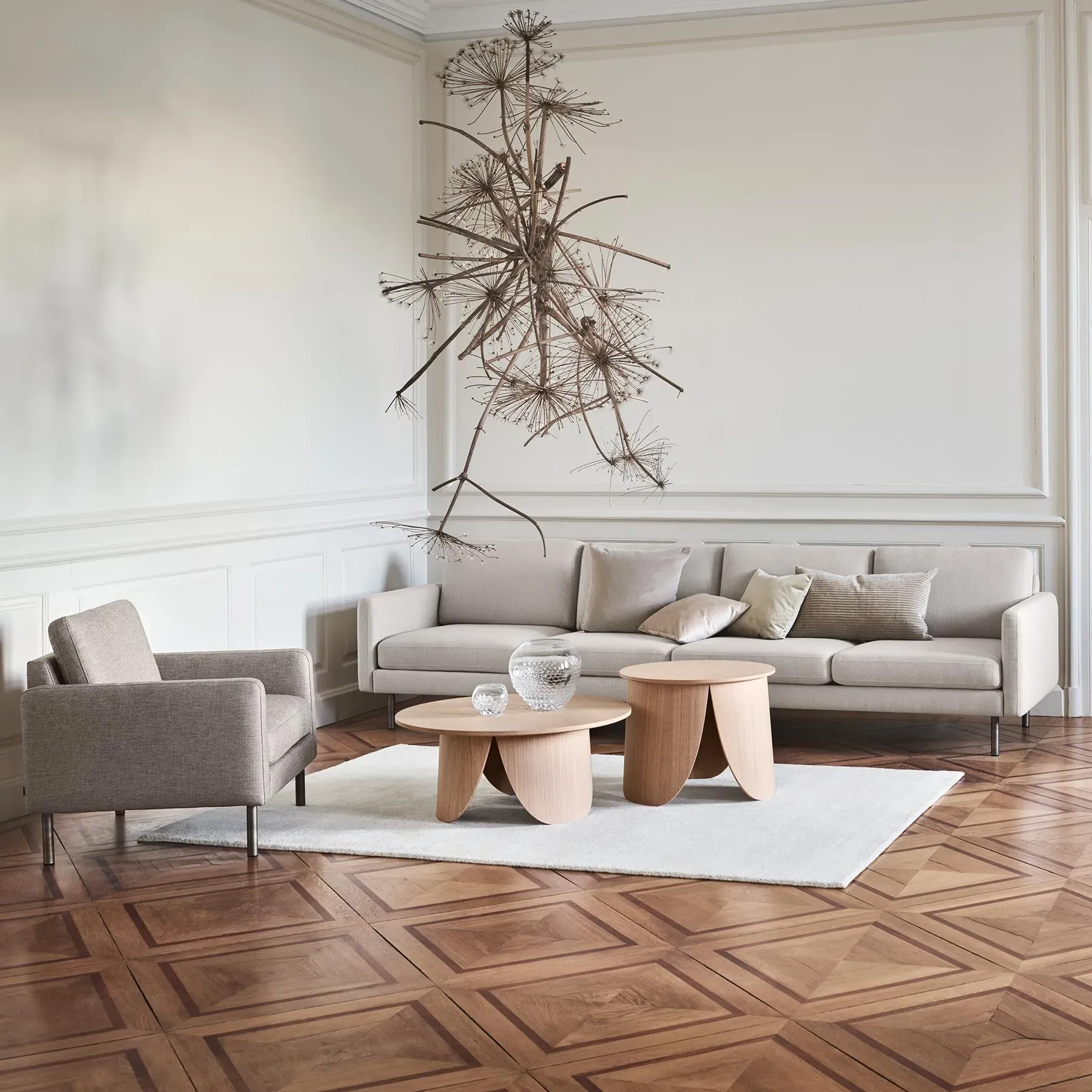 Peyote Large High Coffee Table - Oak Veneer